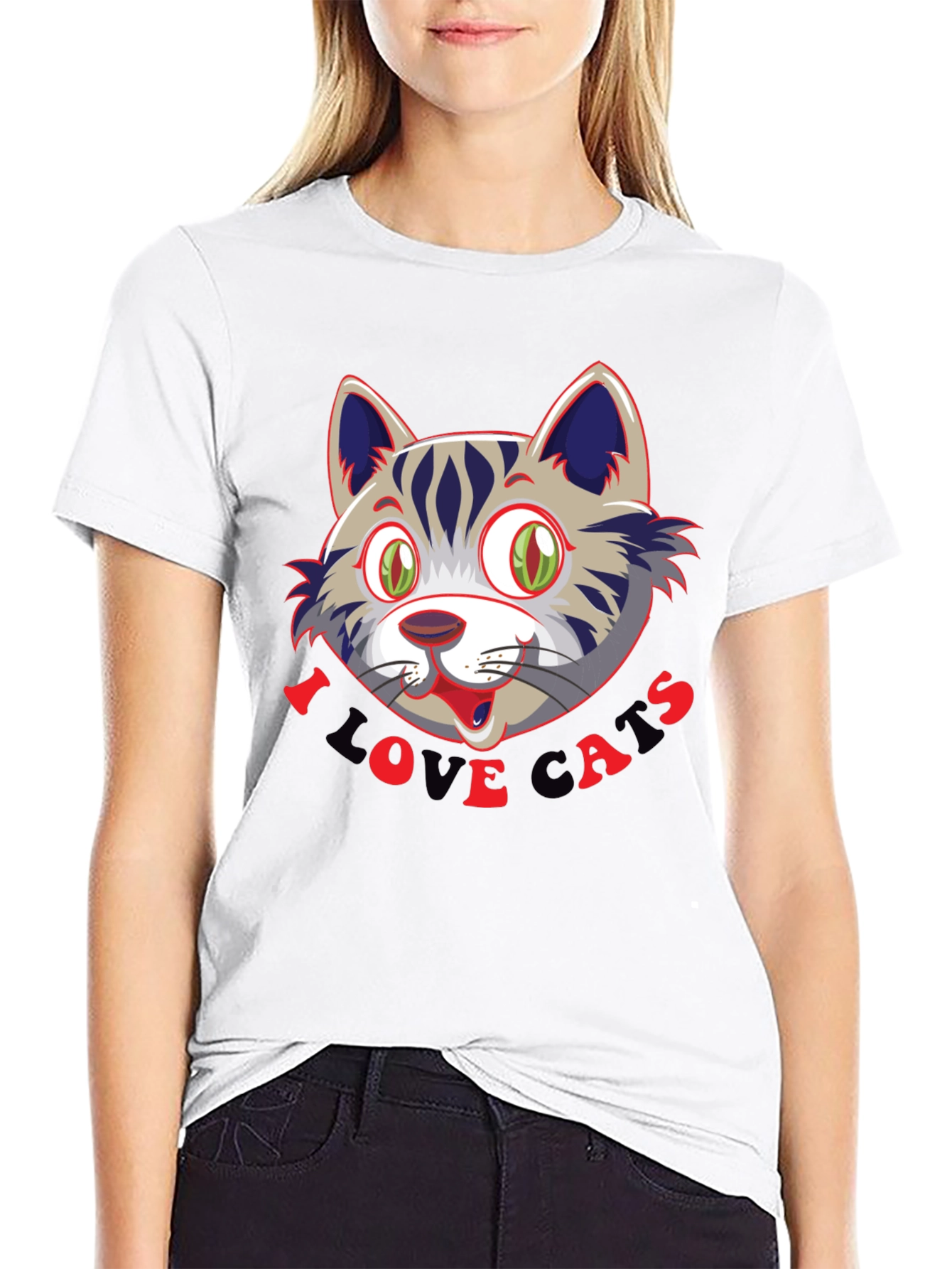 I Love Cats T-Shirt - Fun Cat Graphic Tee