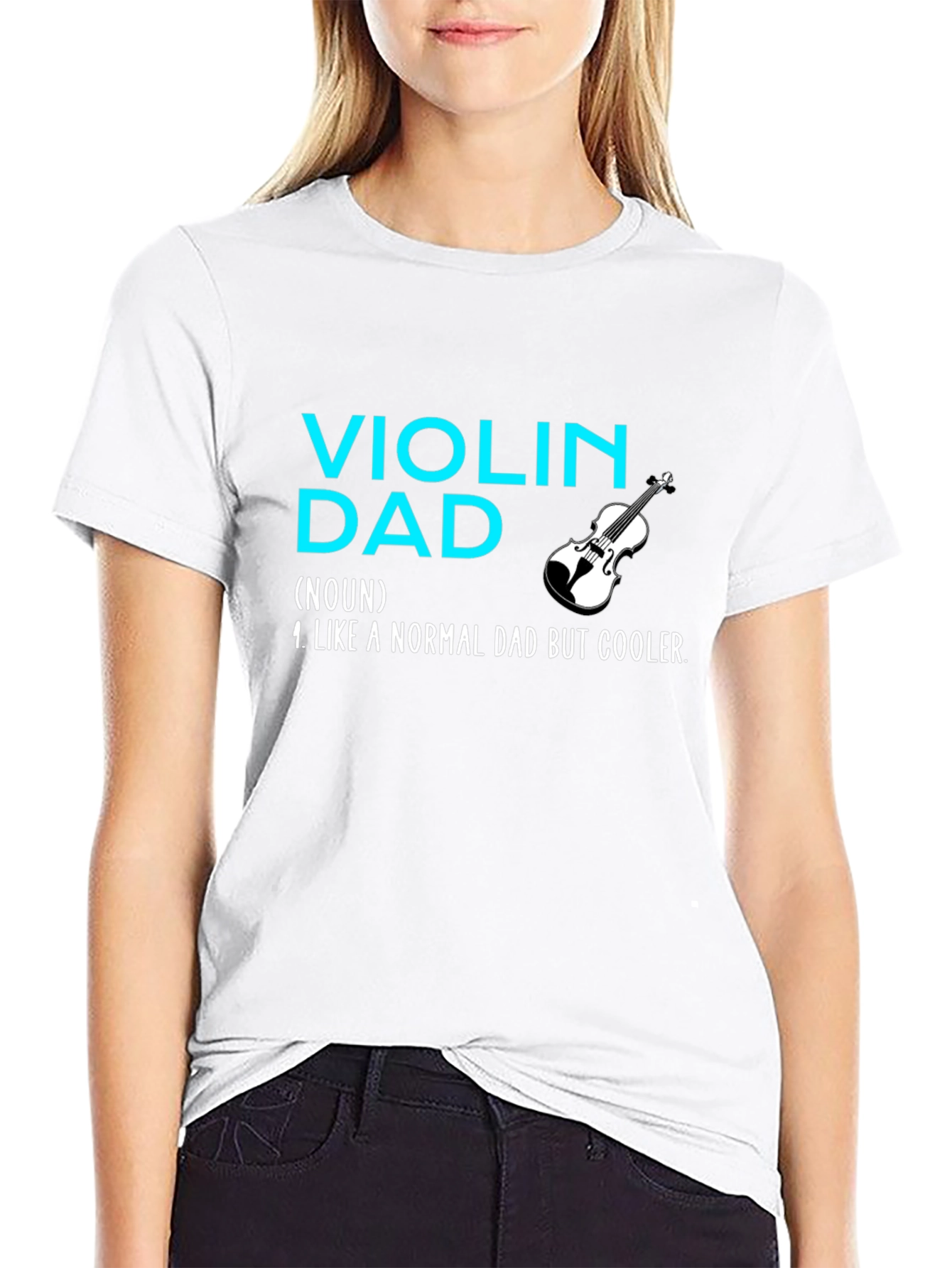 Violin Dad T-Shirt - Cool Musician Father Tee