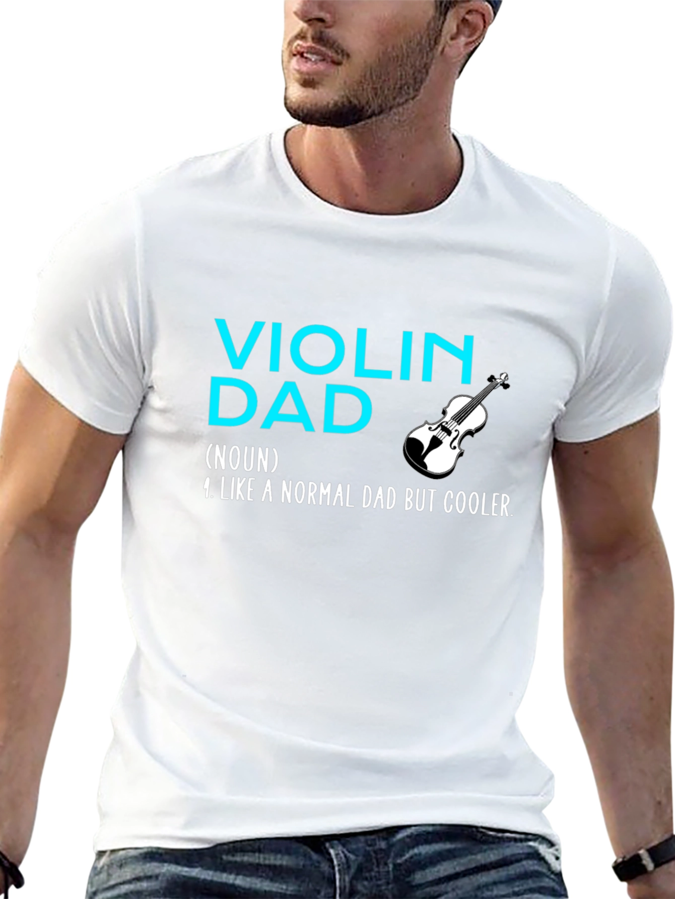 Violin Dad T-Shirt - Cool Musician Father Tee