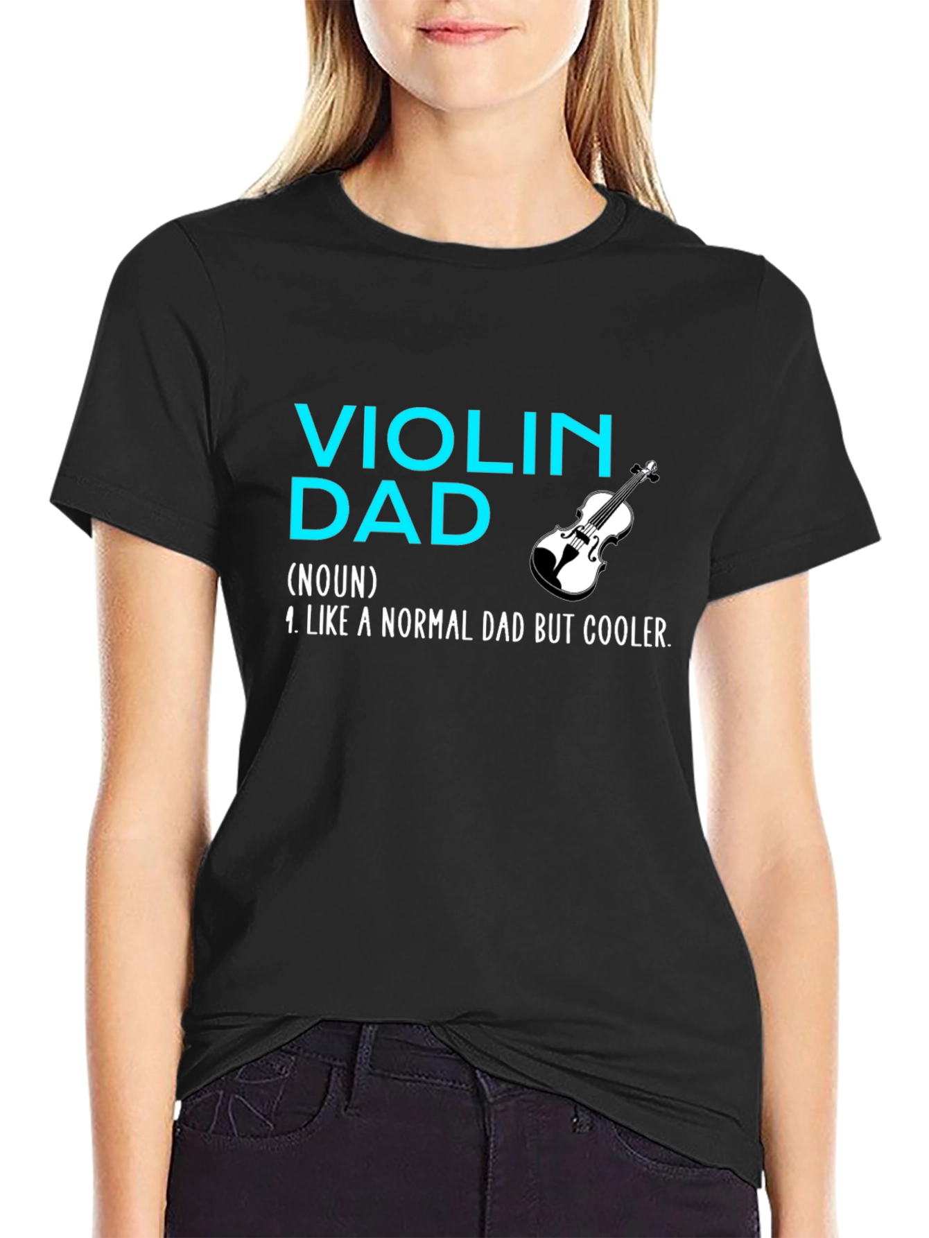 Violin Dad T-Shirt - Cool Musician Father Tee