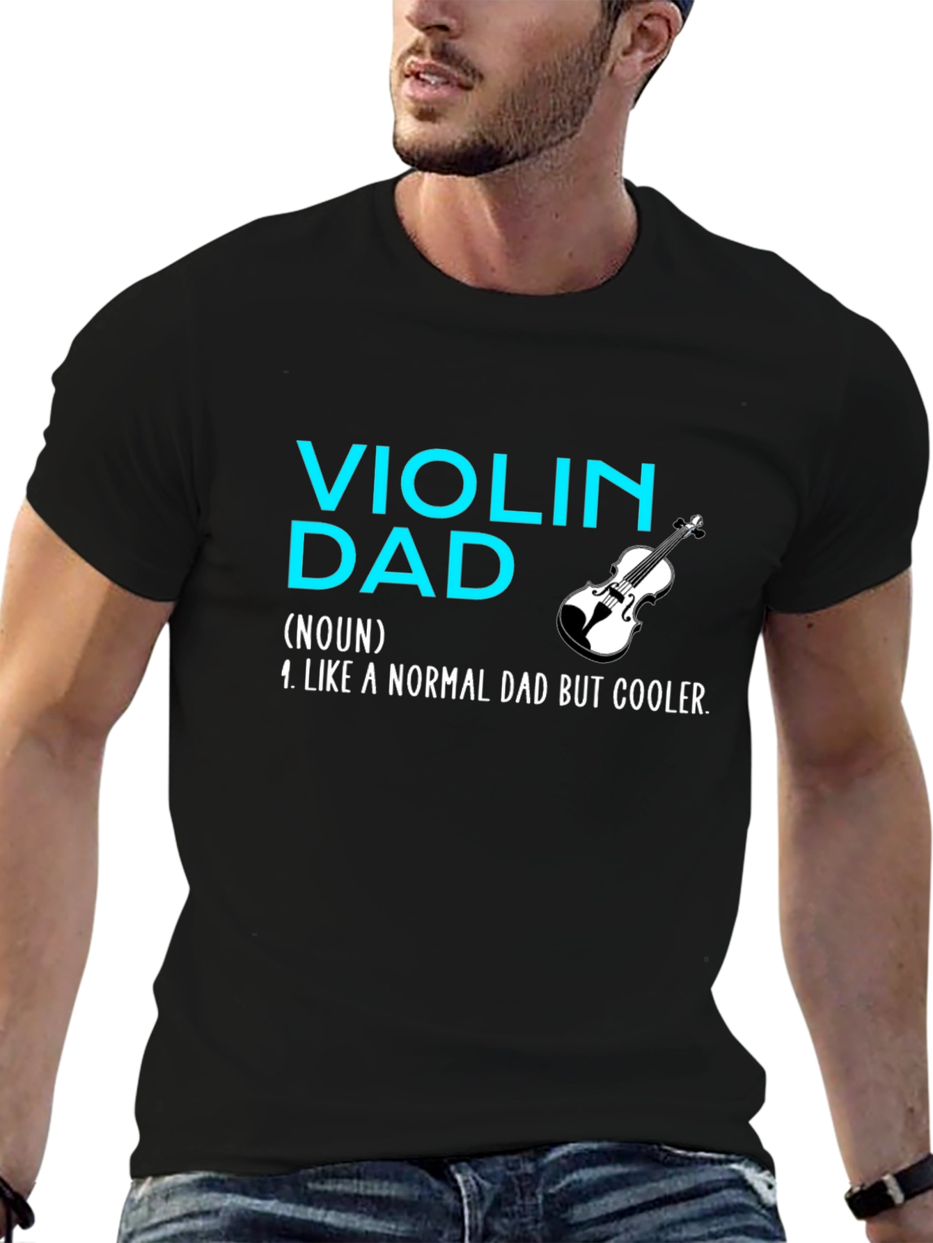 Violin Dad T-Shirt - Cool Musician Father Tee