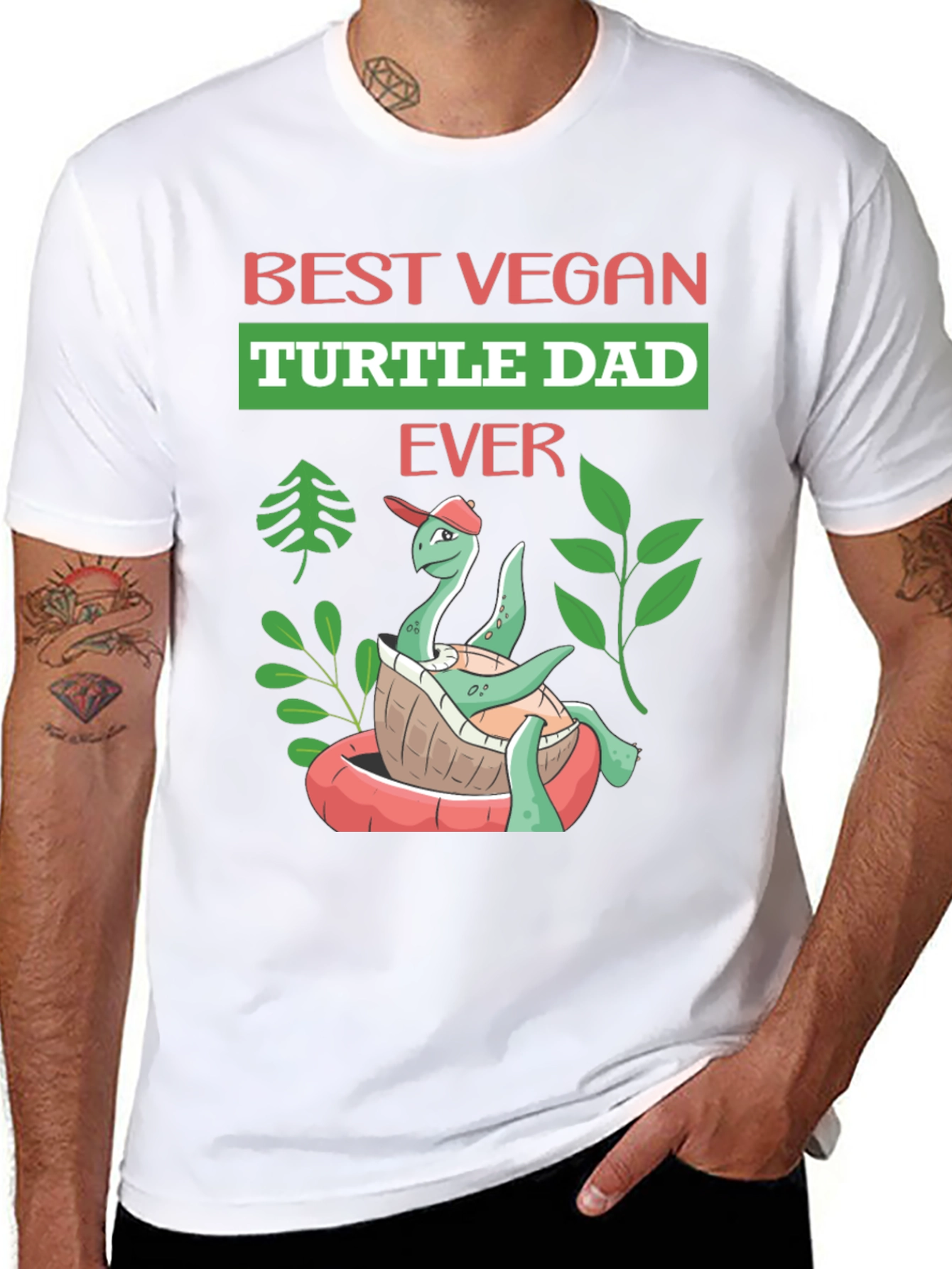 Best Vegan Turtle Dad Ever T-Shirt