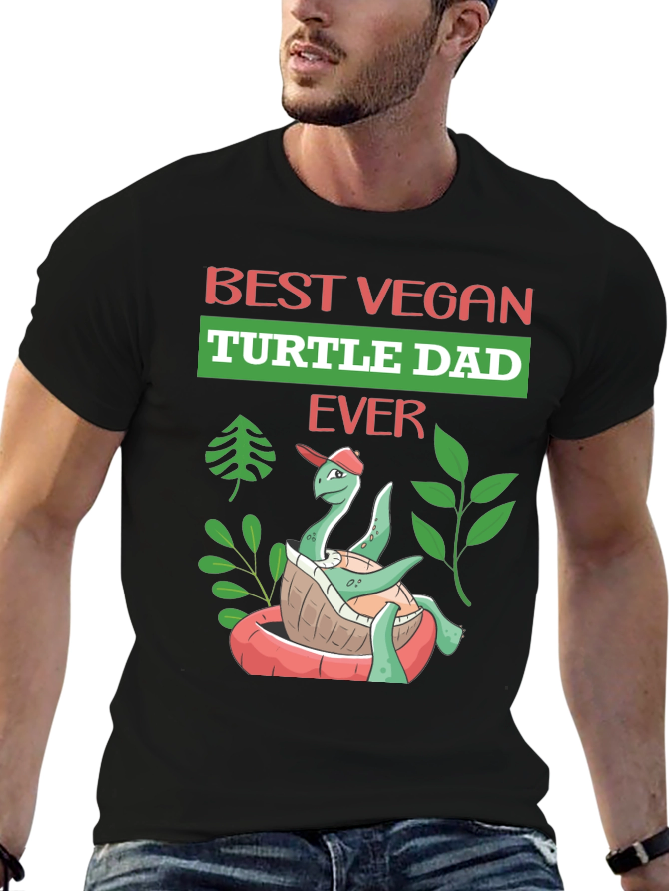 Best Vegan Turtle Dad Ever T-Shirt