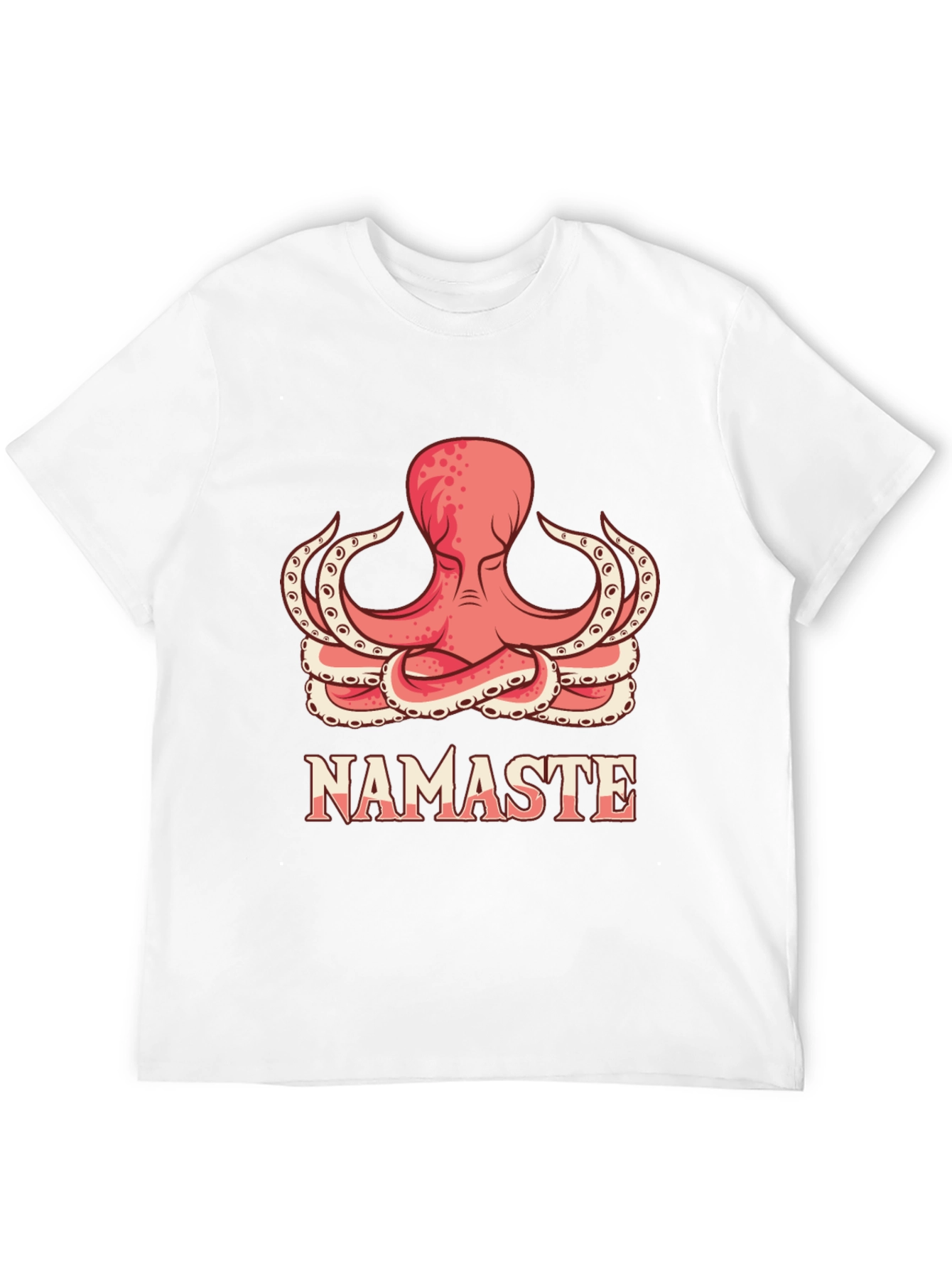 Namaste Octopus Graphic T-Shirt - Yoga Meditation Tee