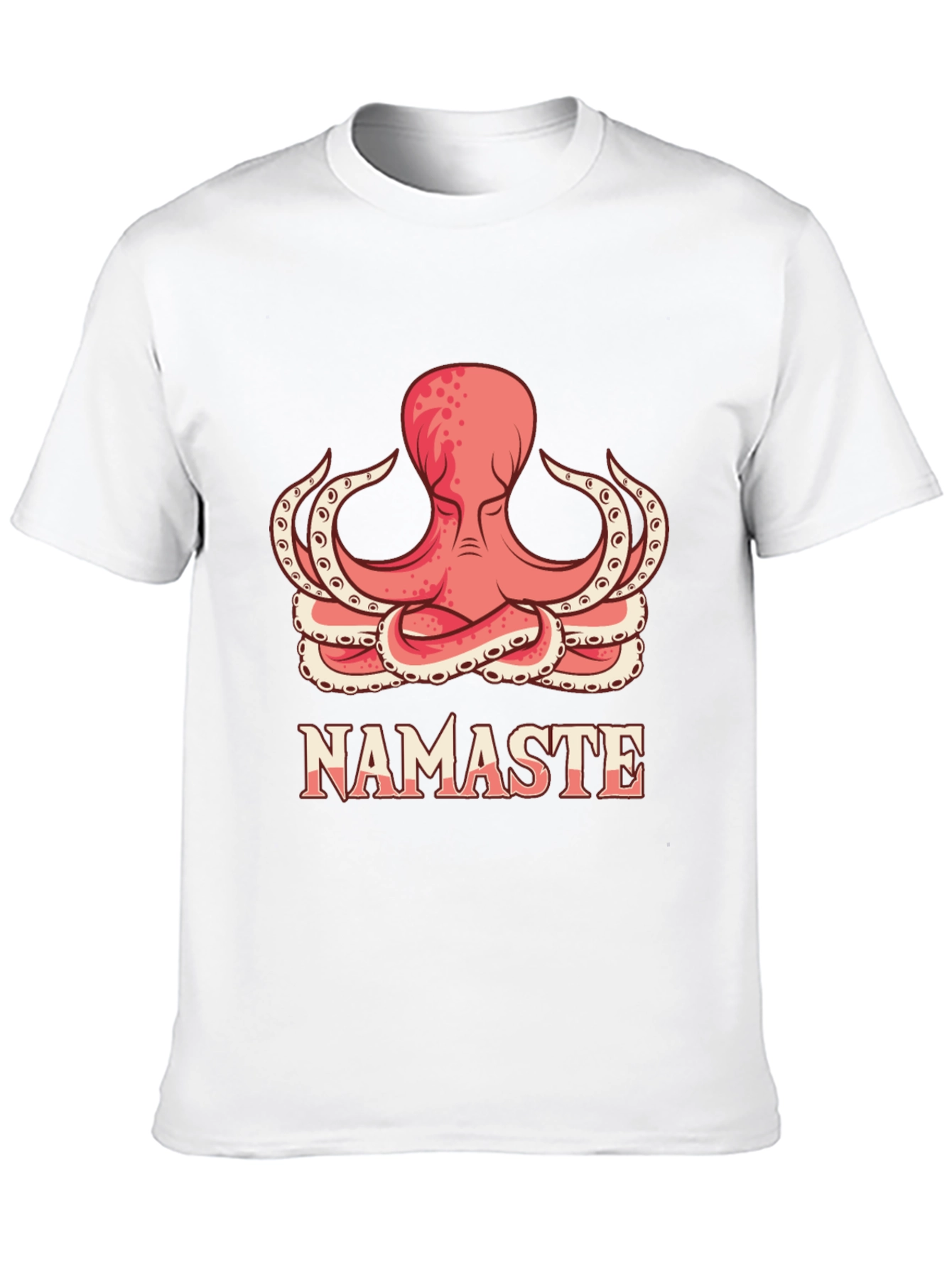 Namaste Octopus Graphic T-Shirt - Yoga Meditation Tee