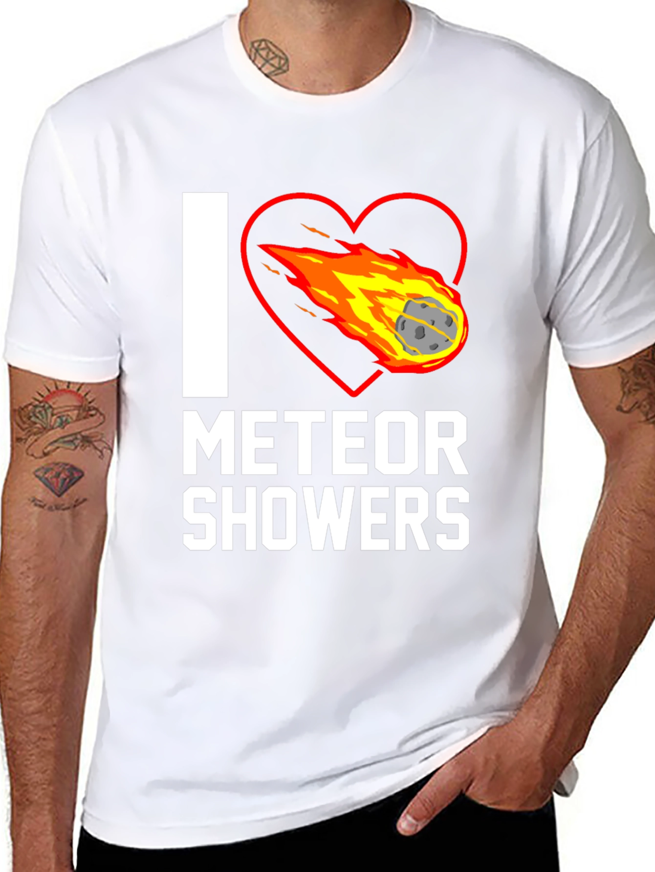 I Love Meteor Showers Graphic T-Shirt