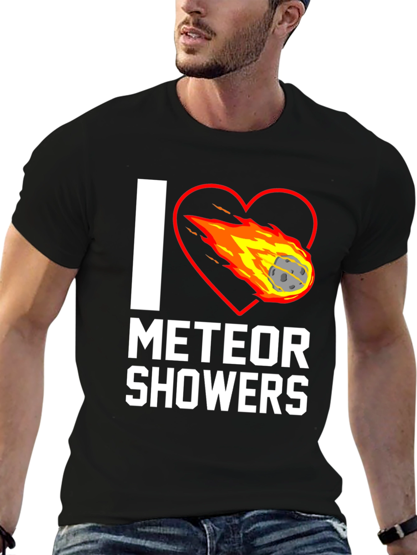 I Love Meteor Showers Graphic T-Shirt