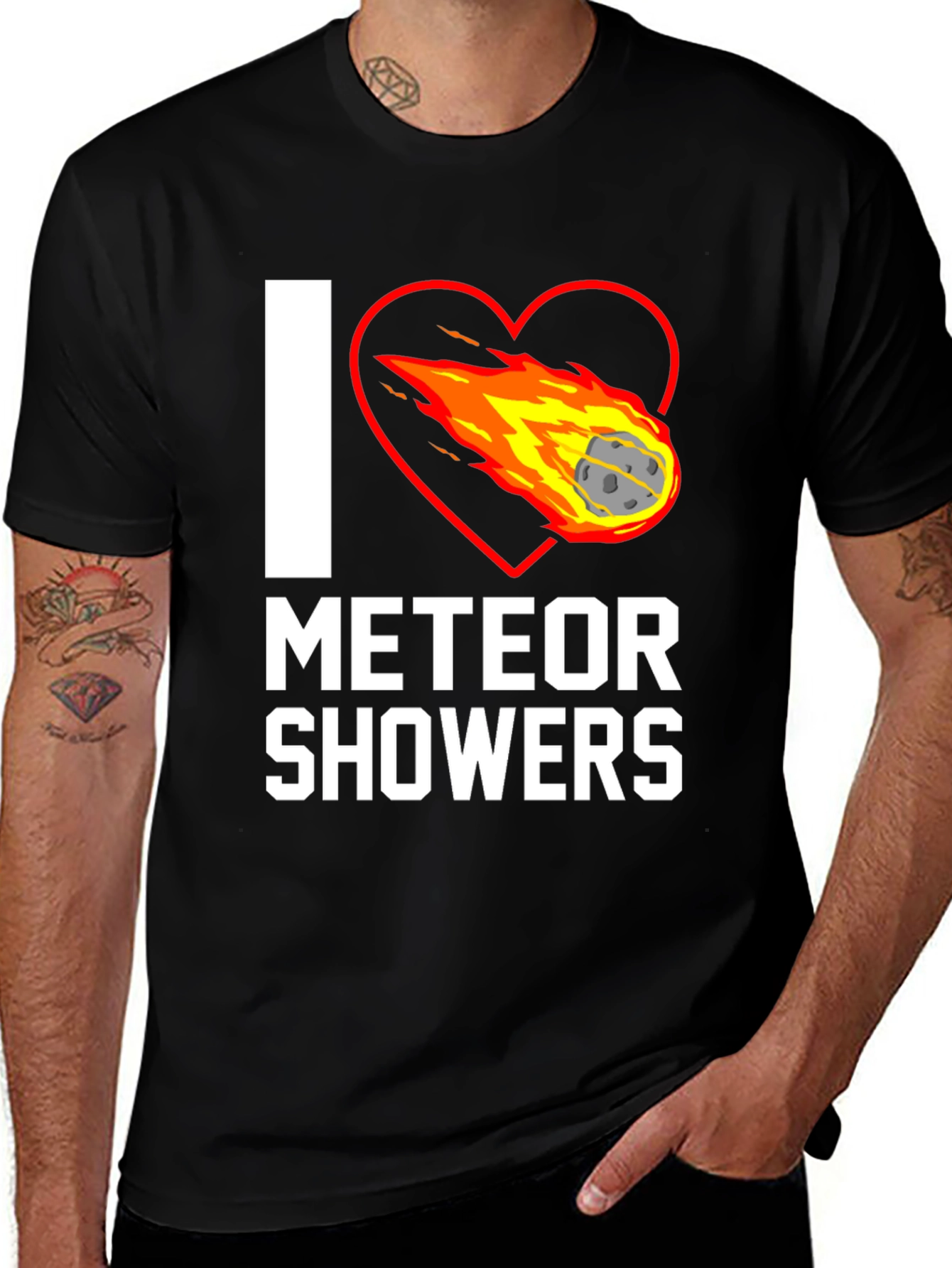 I Love Meteor Showers Graphic T-Shirt