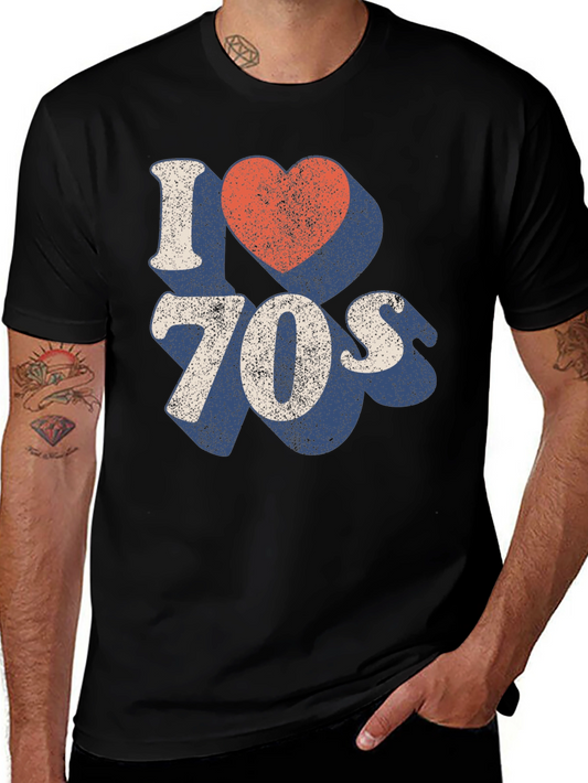 Retro I Love 70s Graphic T-Shirt - Vintage Style