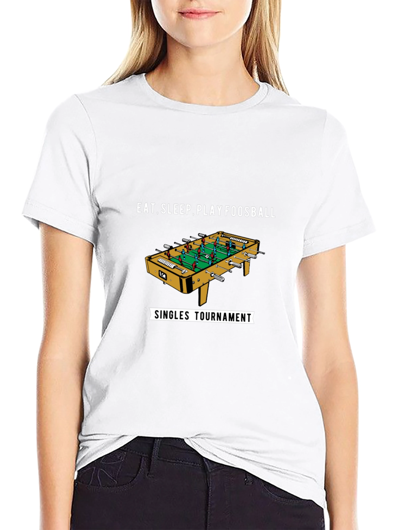 Eat Sleep Play Foosball T-Shirt - Singles Tournament