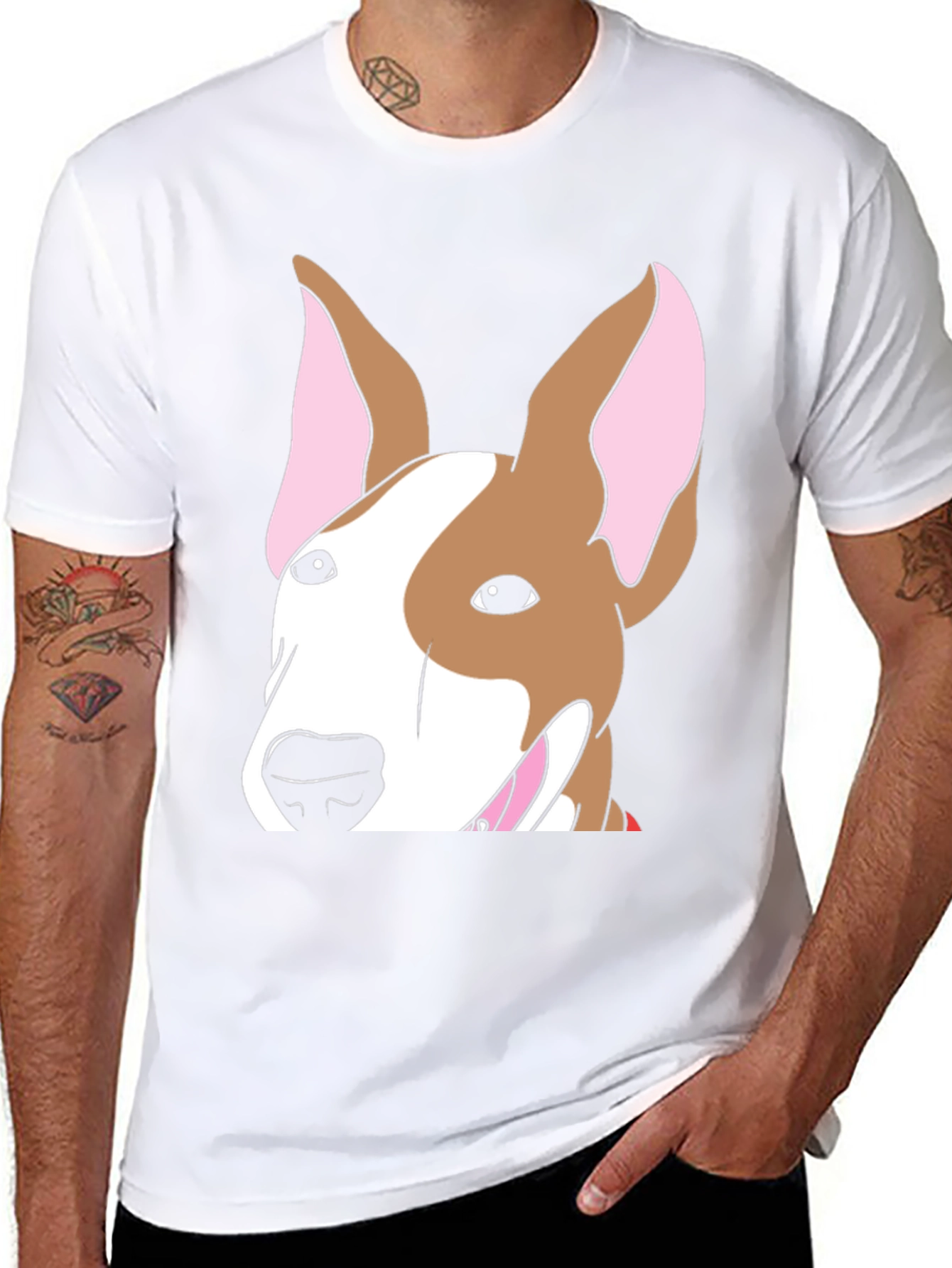 Bull Terrier Dog Graphic T-Shirt