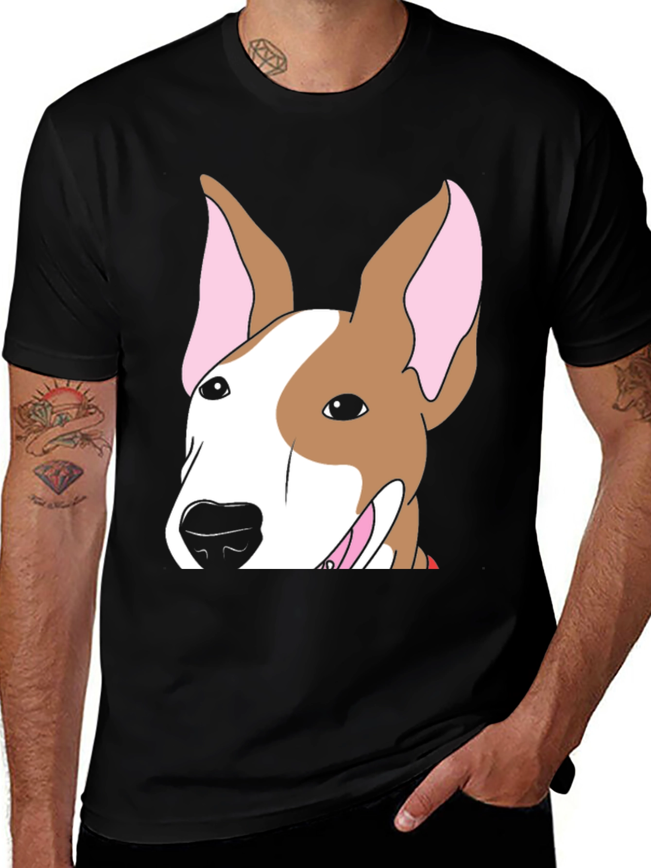Bull Terrier Dog Graphic T-Shirt