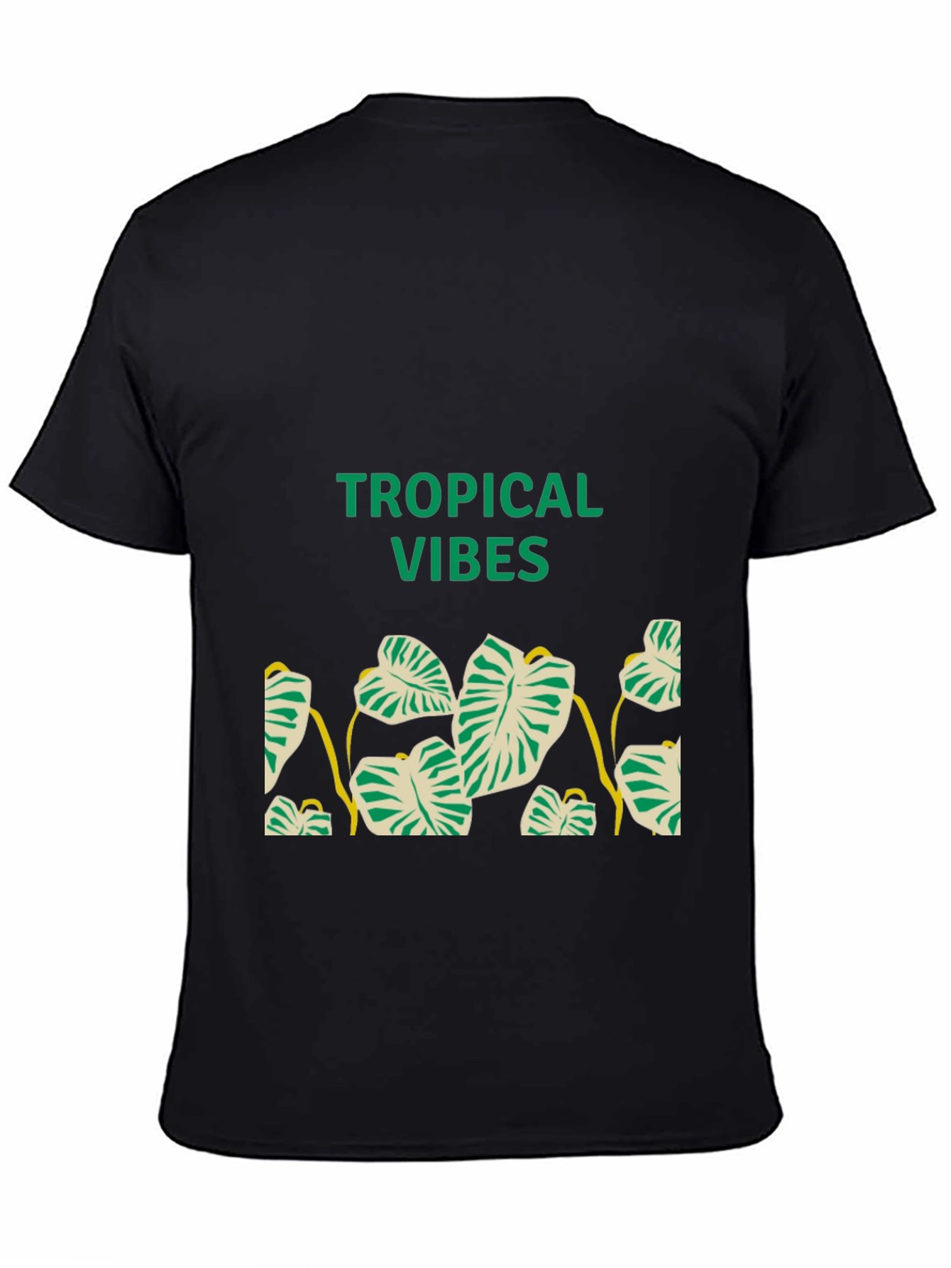 Tropical Vibes Black T-Shirt