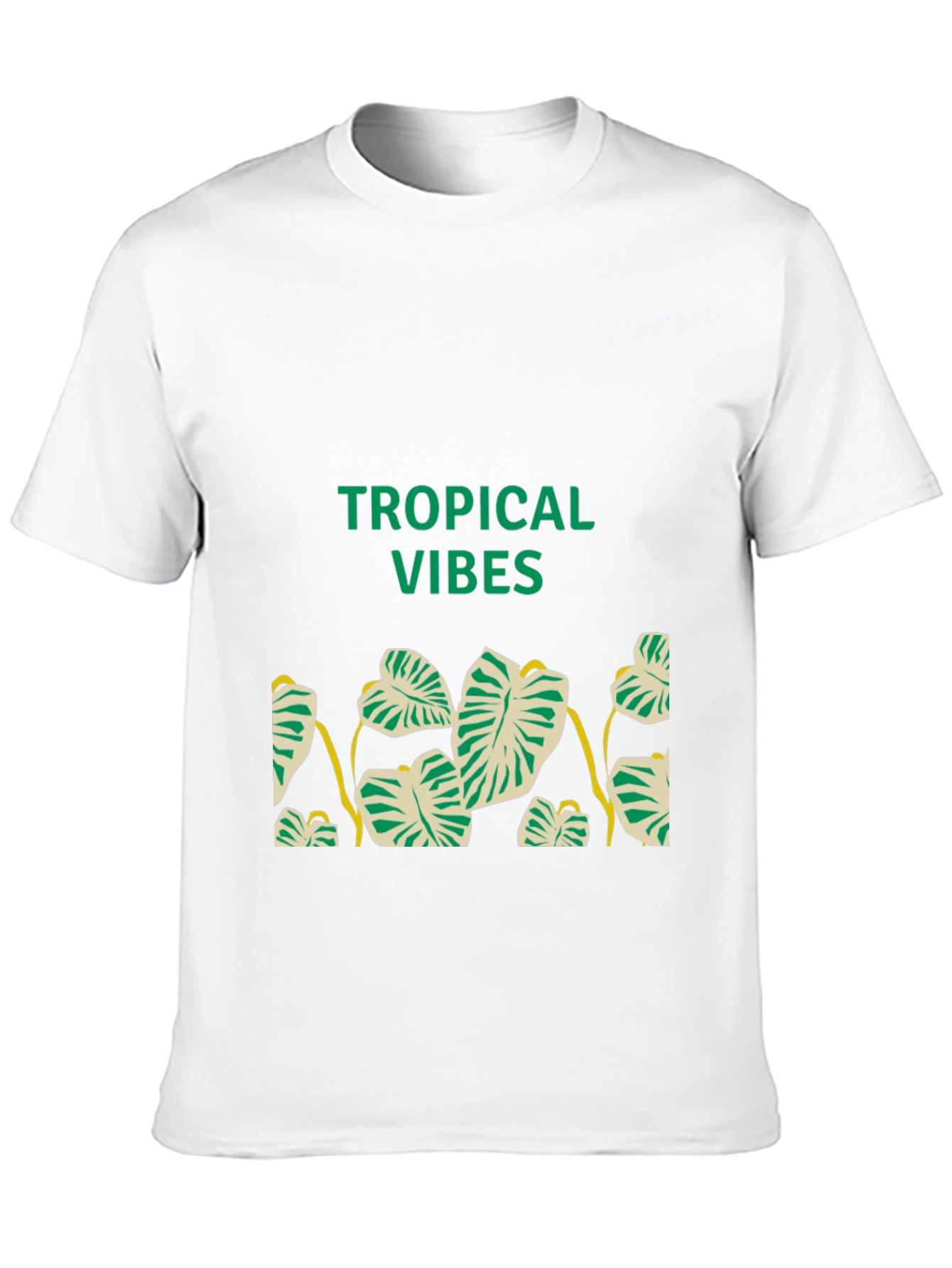 Tropical Vibes Black T-Shirt
