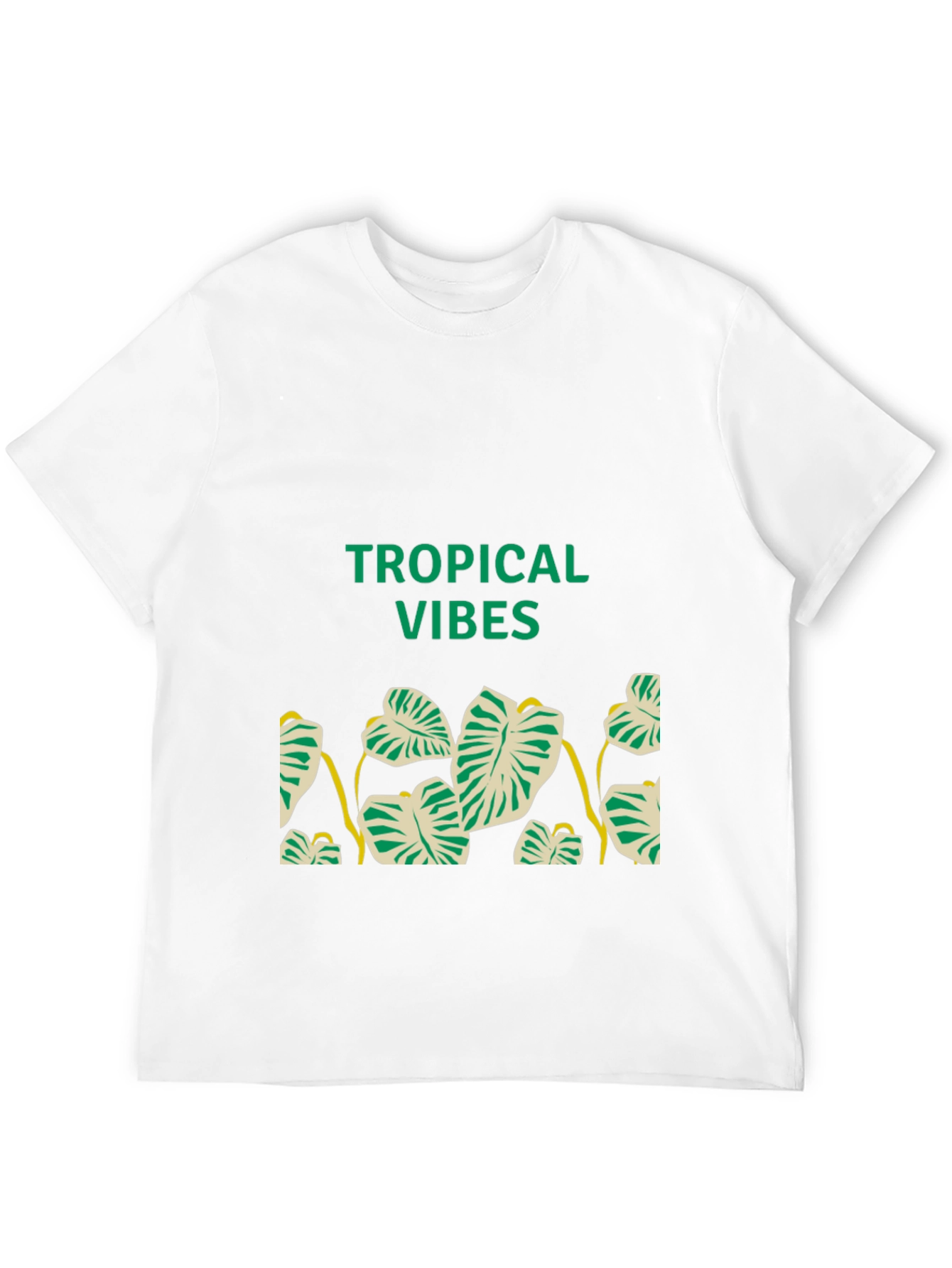 Tropical Vibes Black T-Shirt