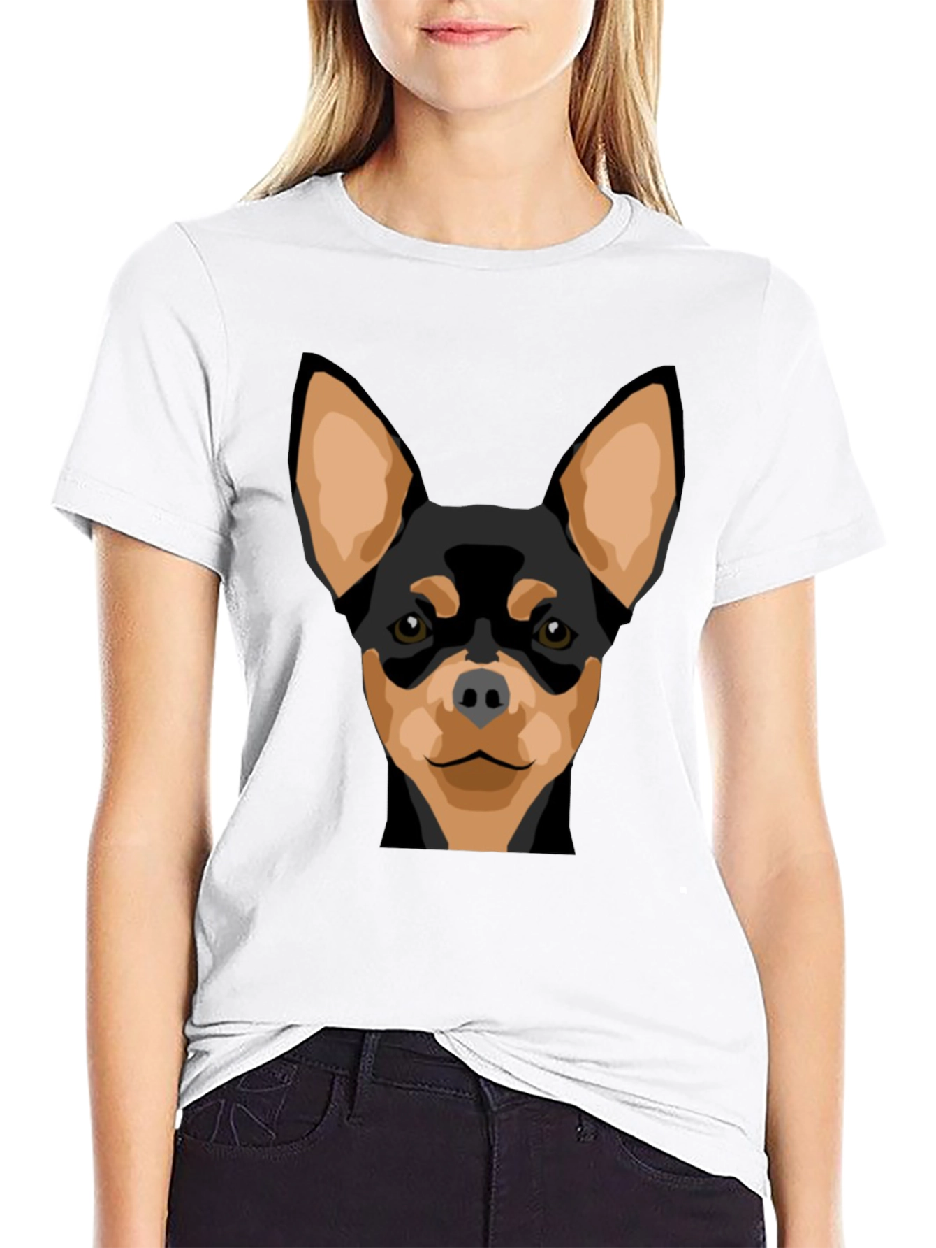 Dog Graphic Tee - Black T-Shirt with Dog Design