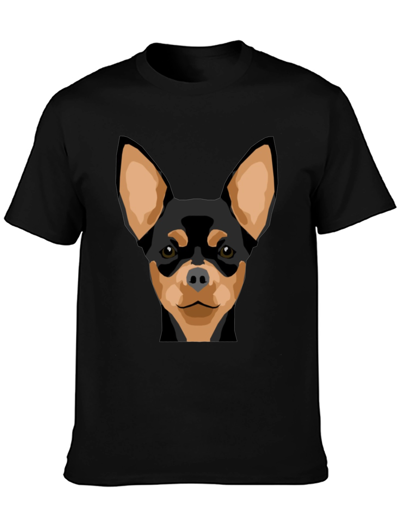 Dog Graphic Tee - Black T-Shirt with Dog Design