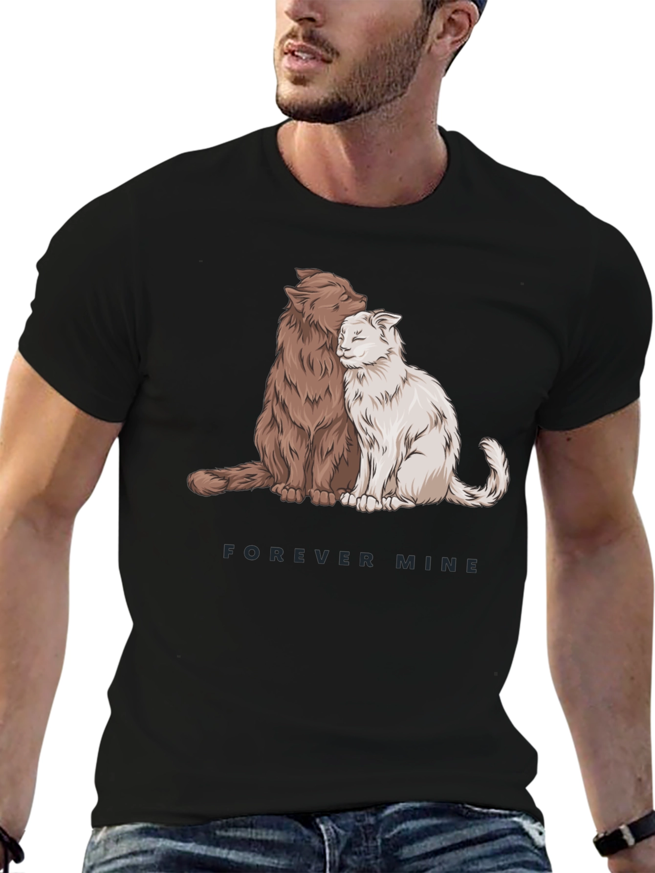 Forever Mine Cat Graphic T-Shirt