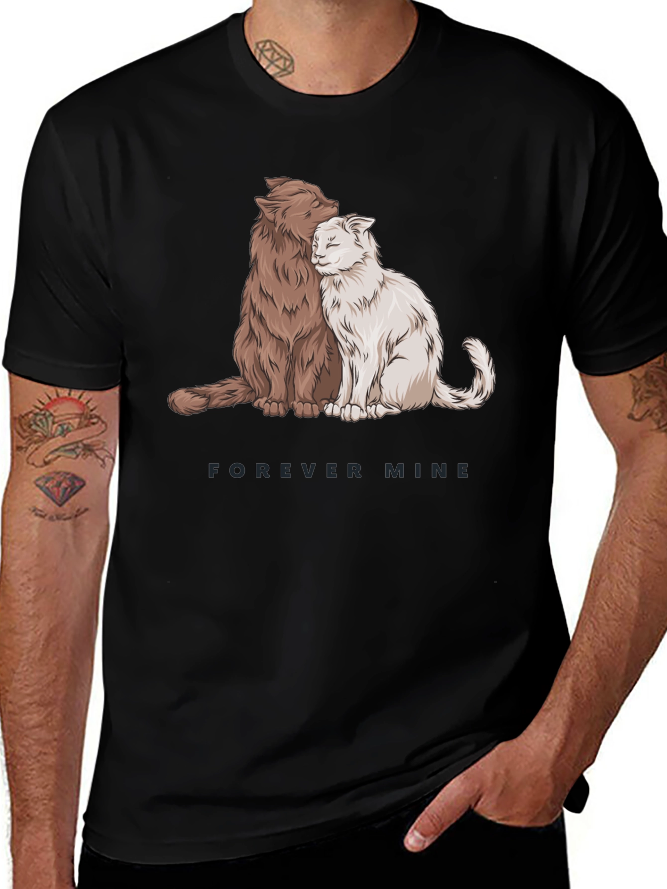 Forever Mine Cat Graphic T-Shirt