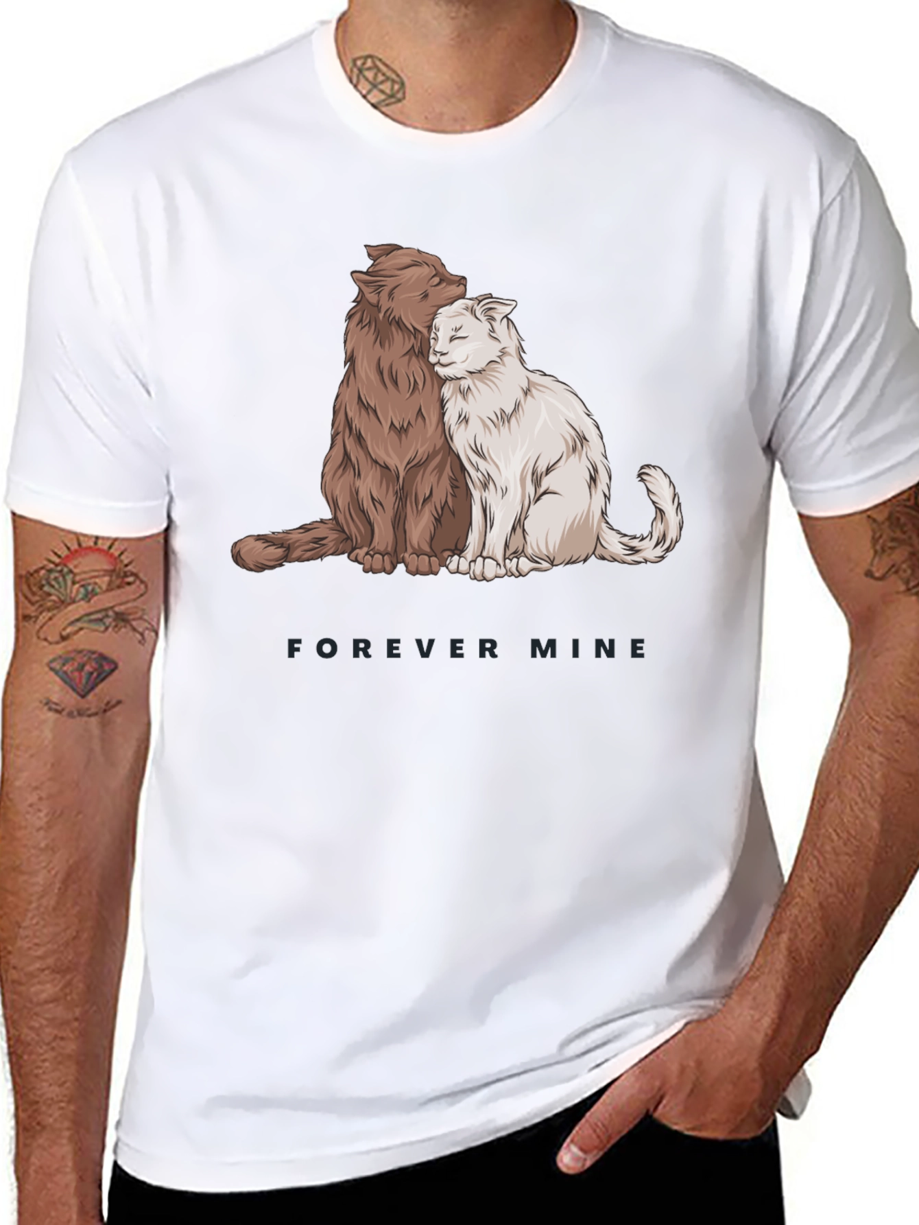 Forever Mine Cat Graphic T-Shirt