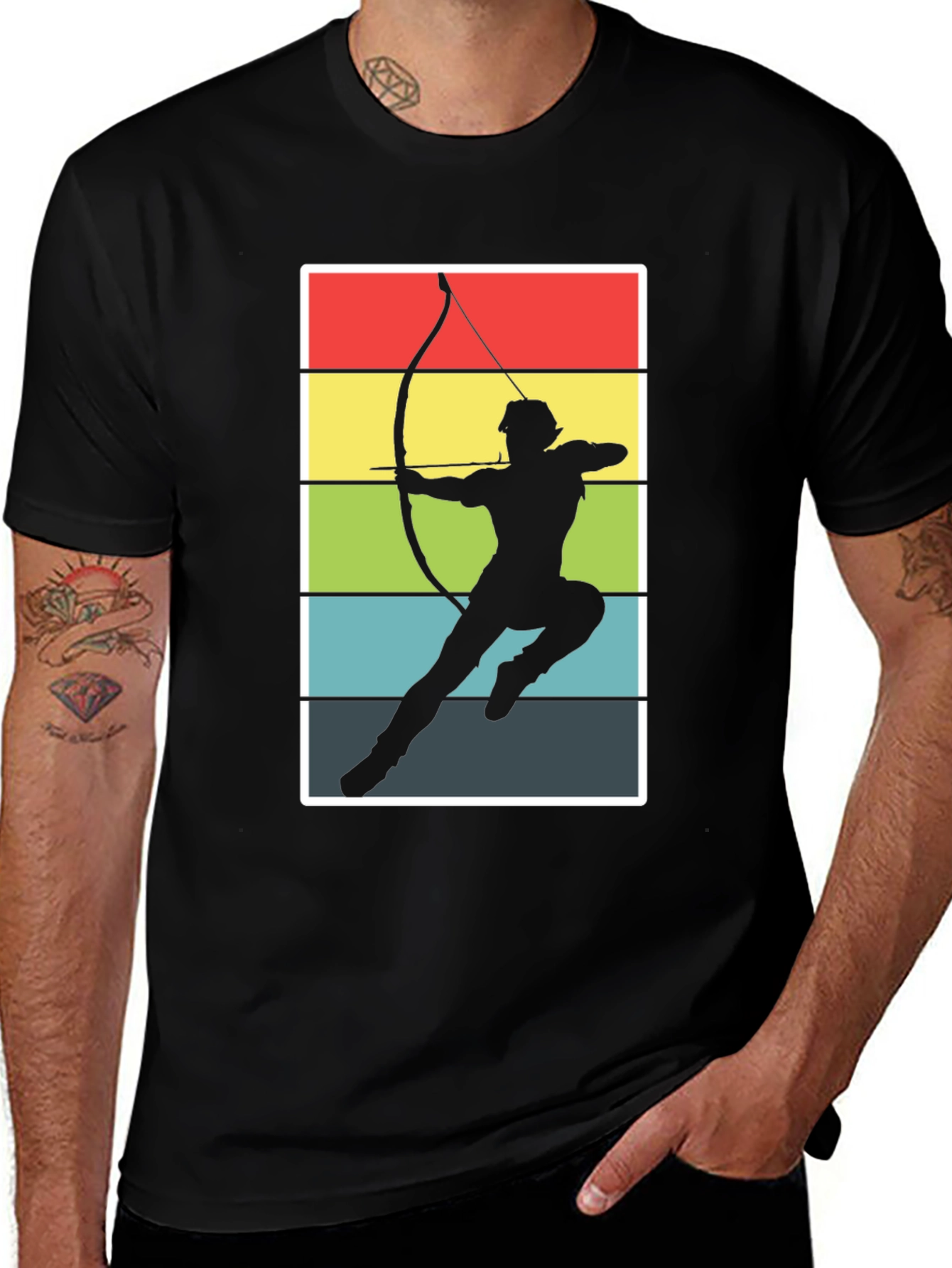 Archery Retro Graphic Tee - Classic Style