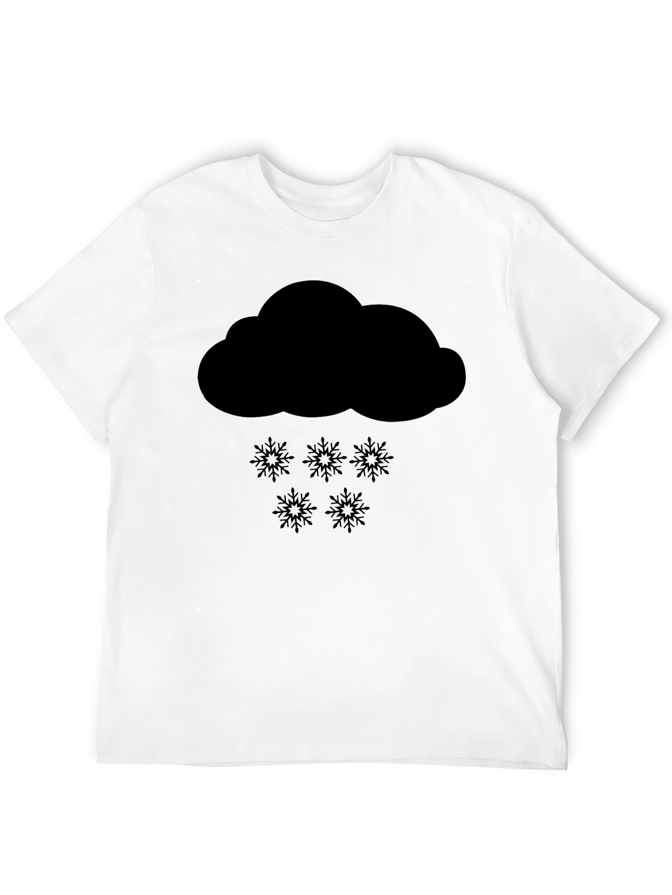 Snow Cloud Graphic T-Shirt - Black