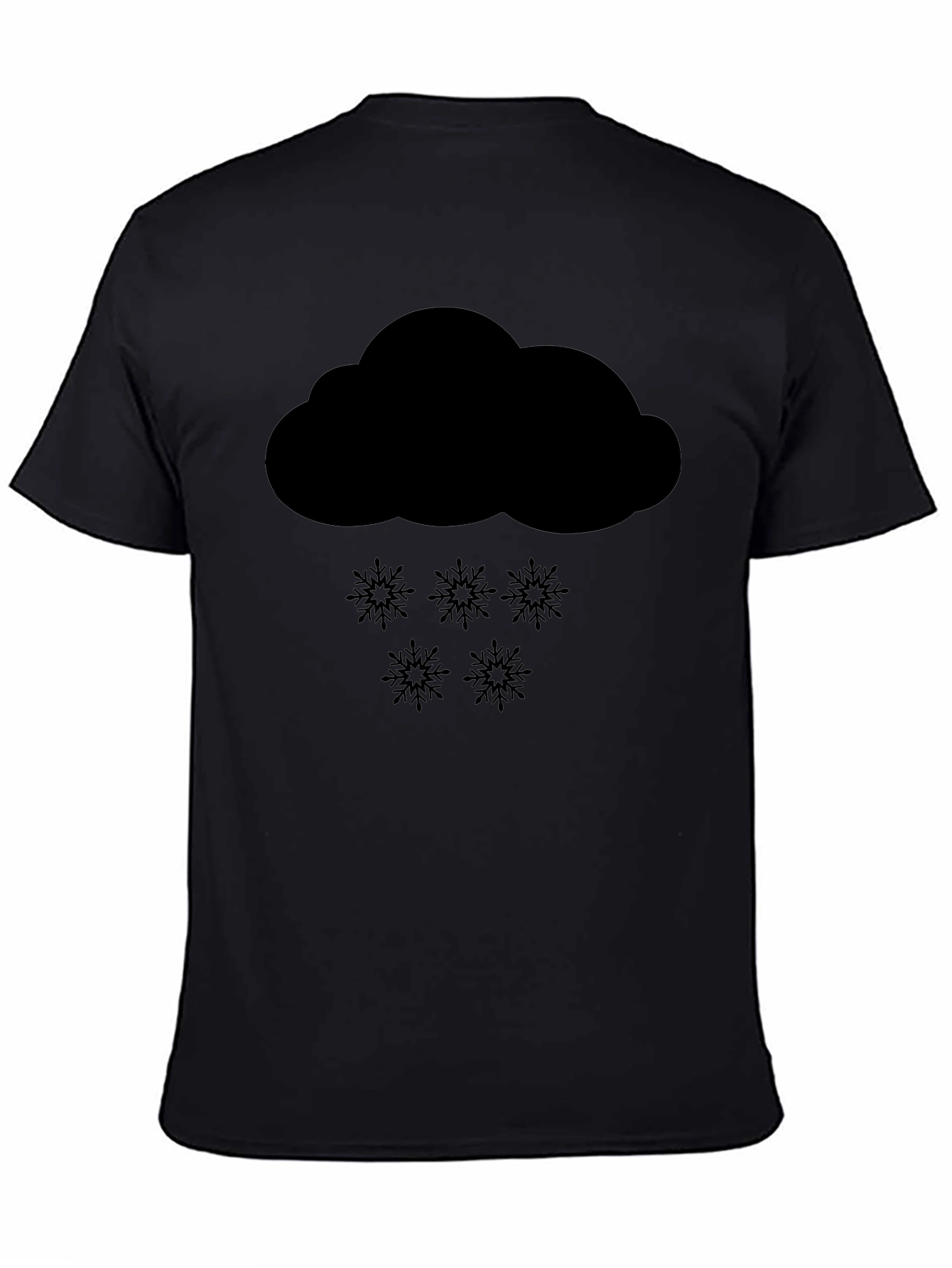 Snow Cloud Graphic T-Shirt - Black