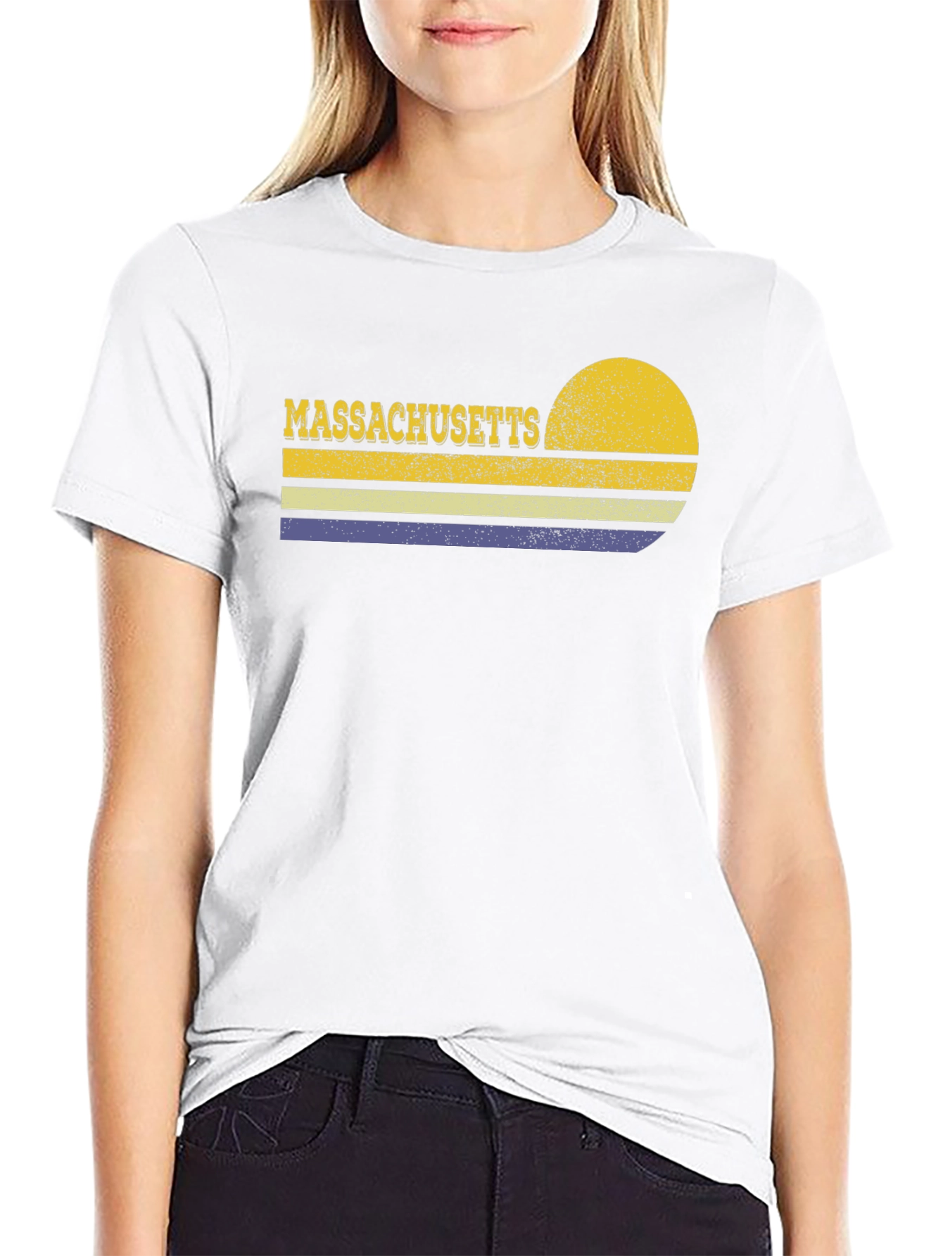 Retro Massachusetts Graphic T-Shirt