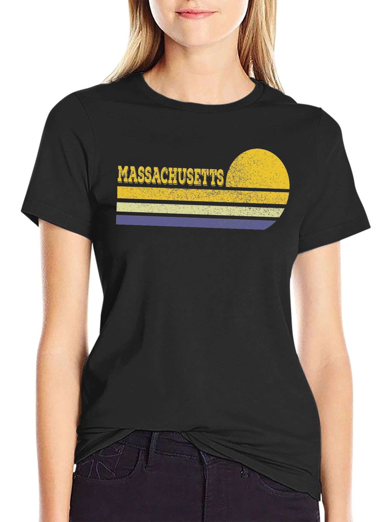 Retro Massachusetts Graphic T-Shirt