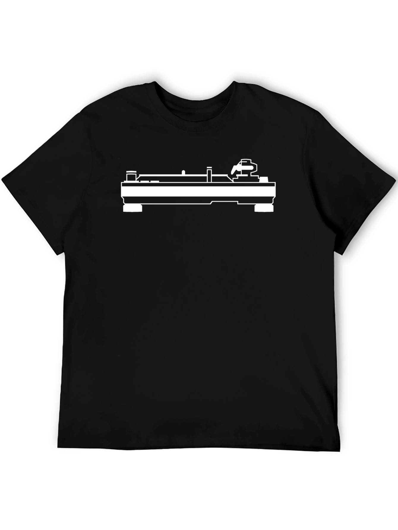 DJ Turntable Graphic T-Shirt - Black