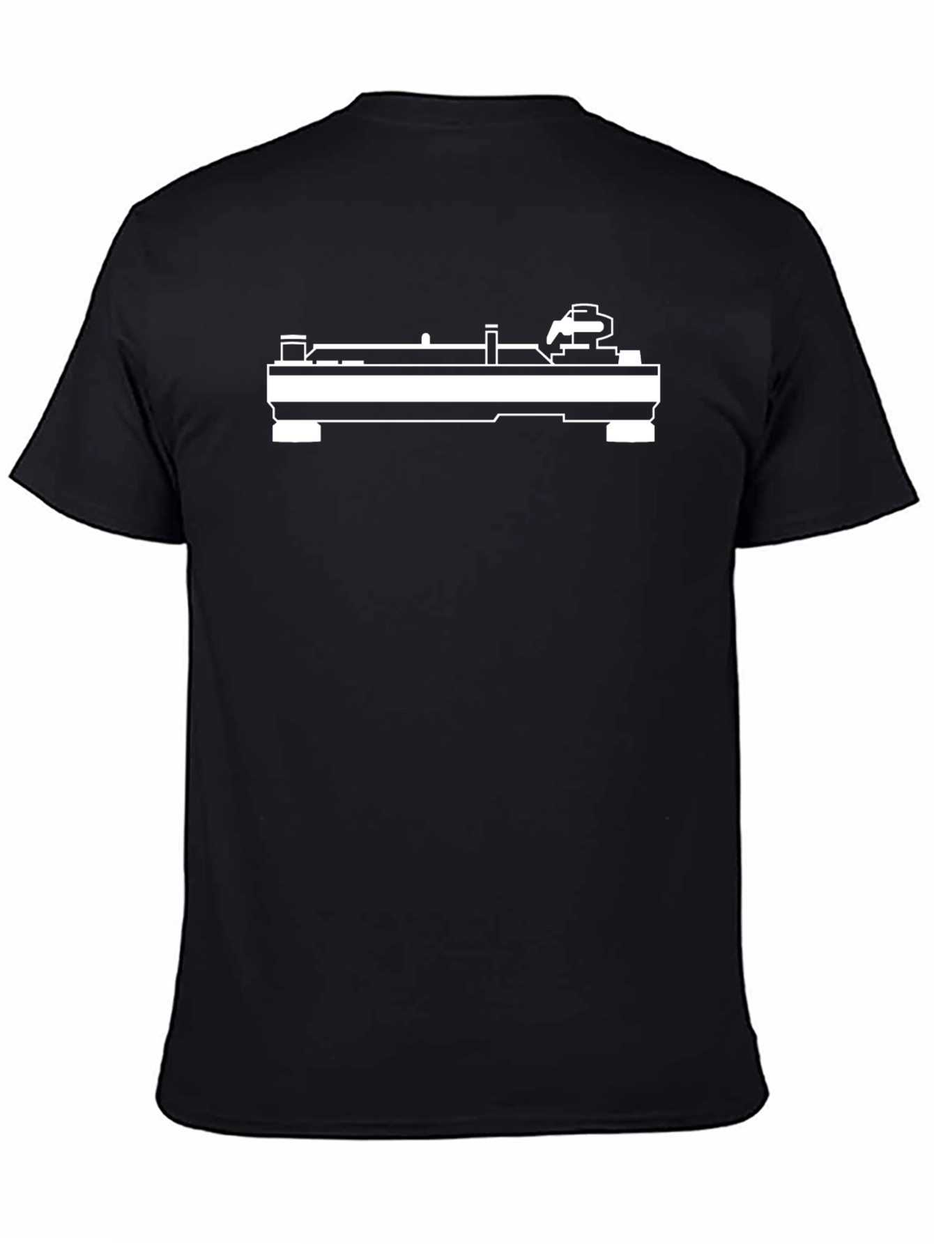 DJ Turntable Graphic T-Shirt - Black