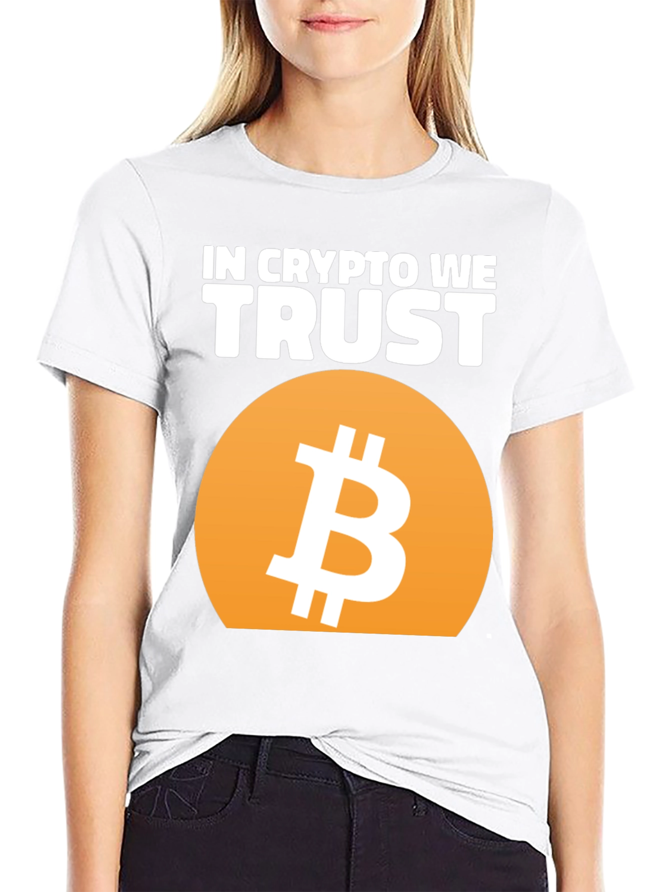 In Crypto We Trust T-Shirt - Bitcoin Design
