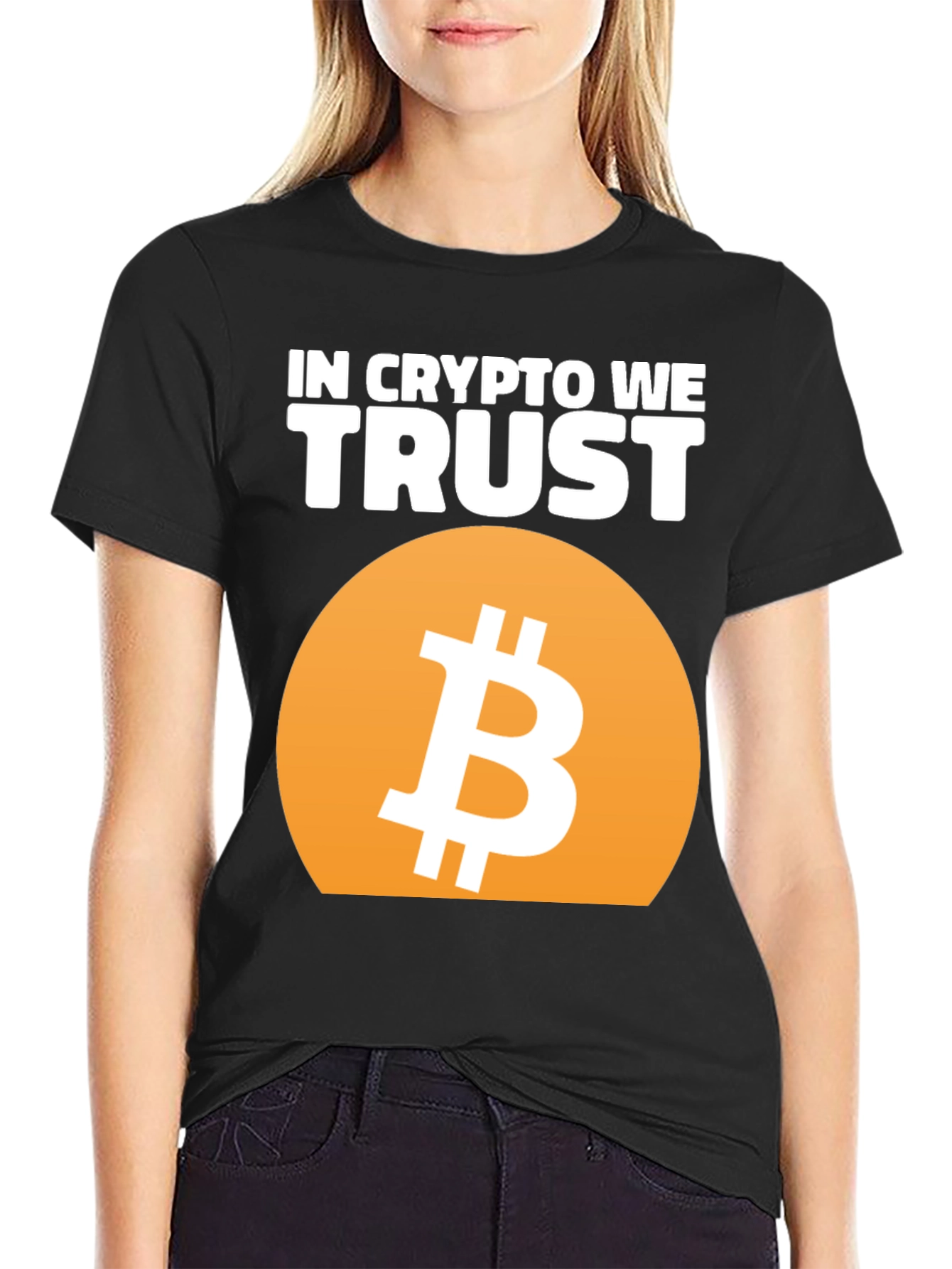 In Crypto We Trust T-Shirt - Bitcoin Design