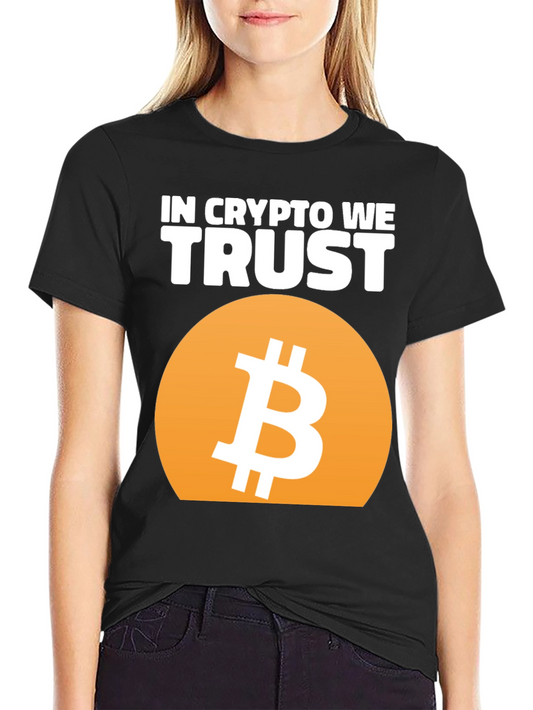 In Crypto We Trust T-Shirt - Bitcoin Design