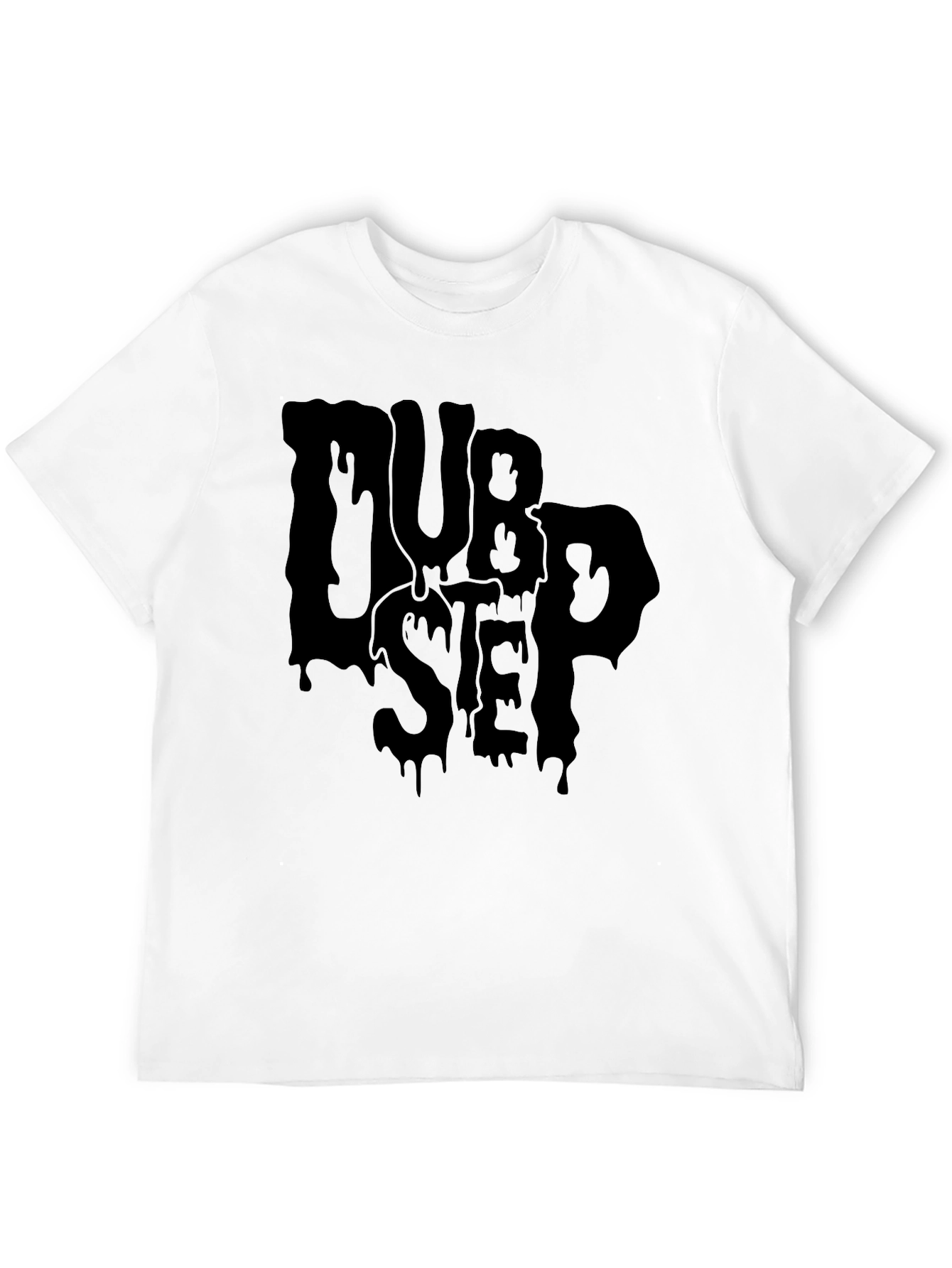 Dubstep Drip Graphic Black T-Shirt