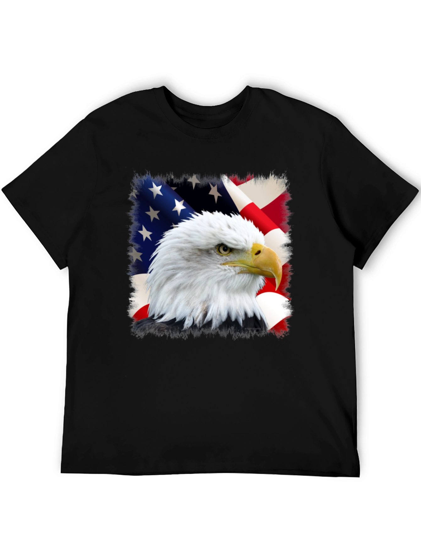 Eagle and US Flag Graphic Tee