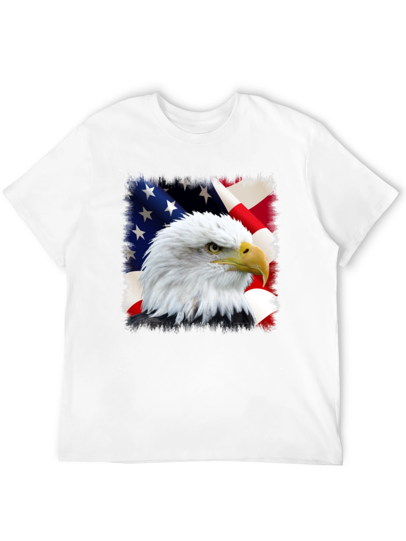 Eagle and US Flag Graphic Tee