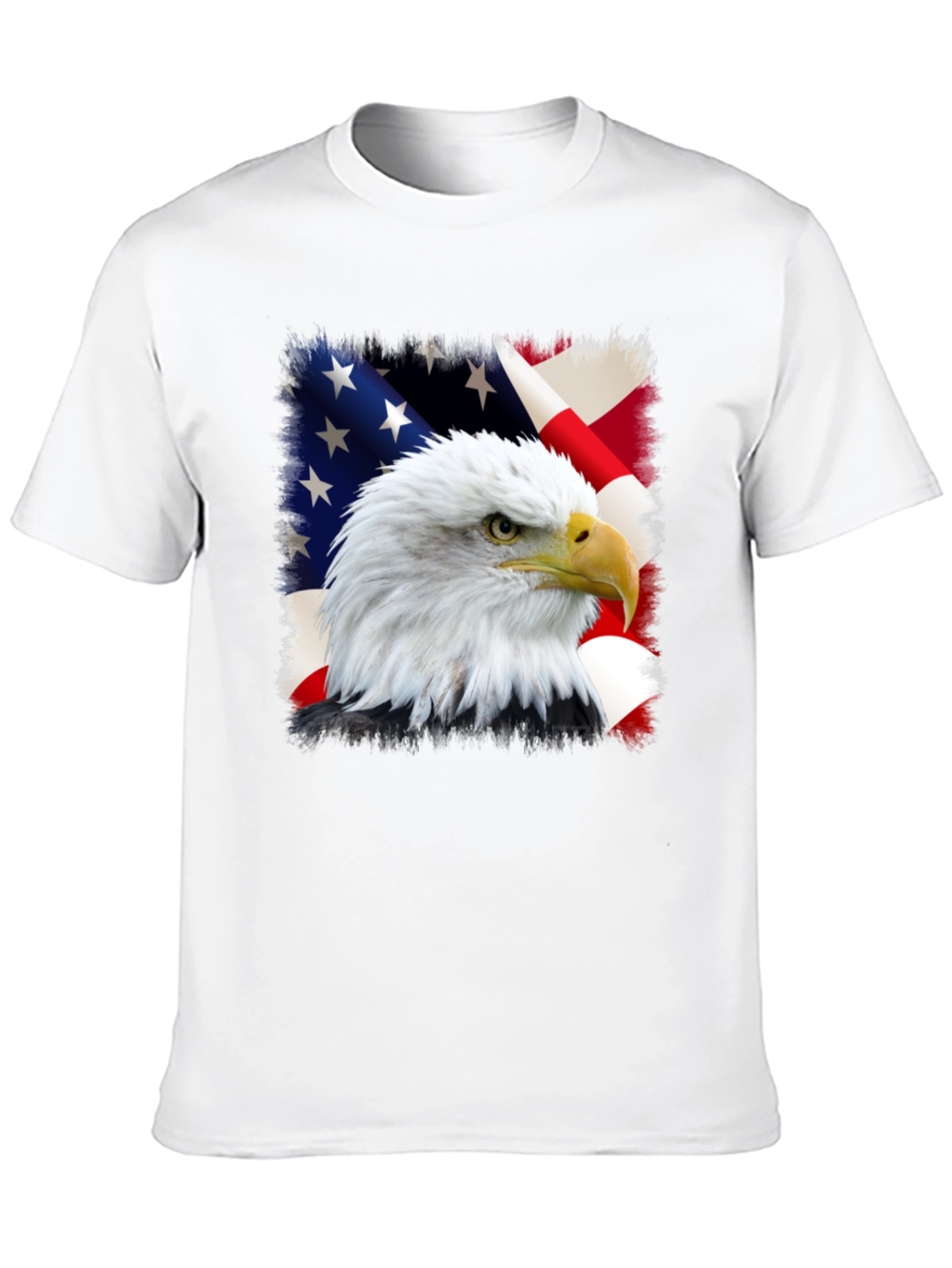 Eagle and US Flag Graphic Tee