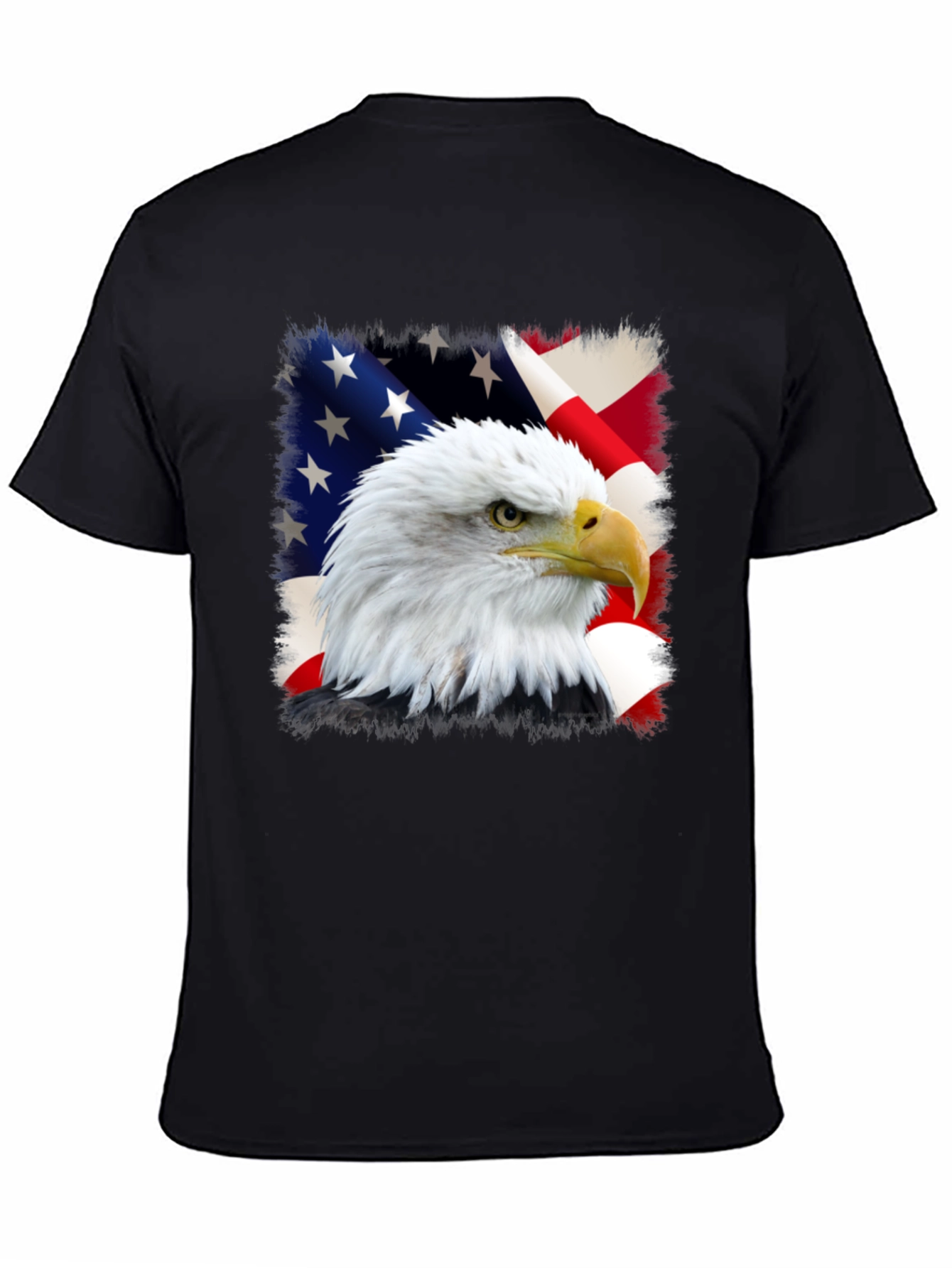Eagle and US Flag Graphic Tee