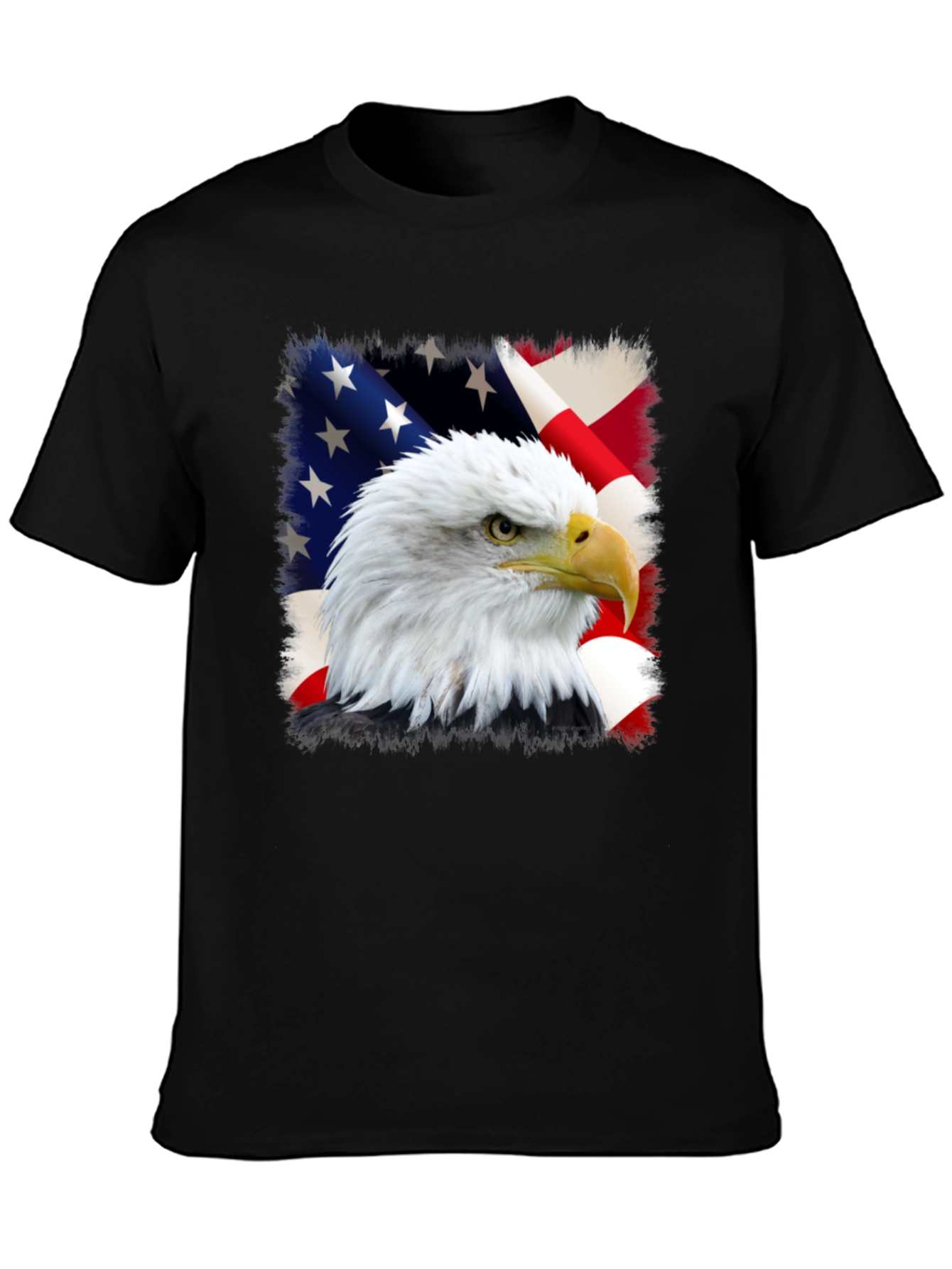 Eagle and US Flag Graphic Tee