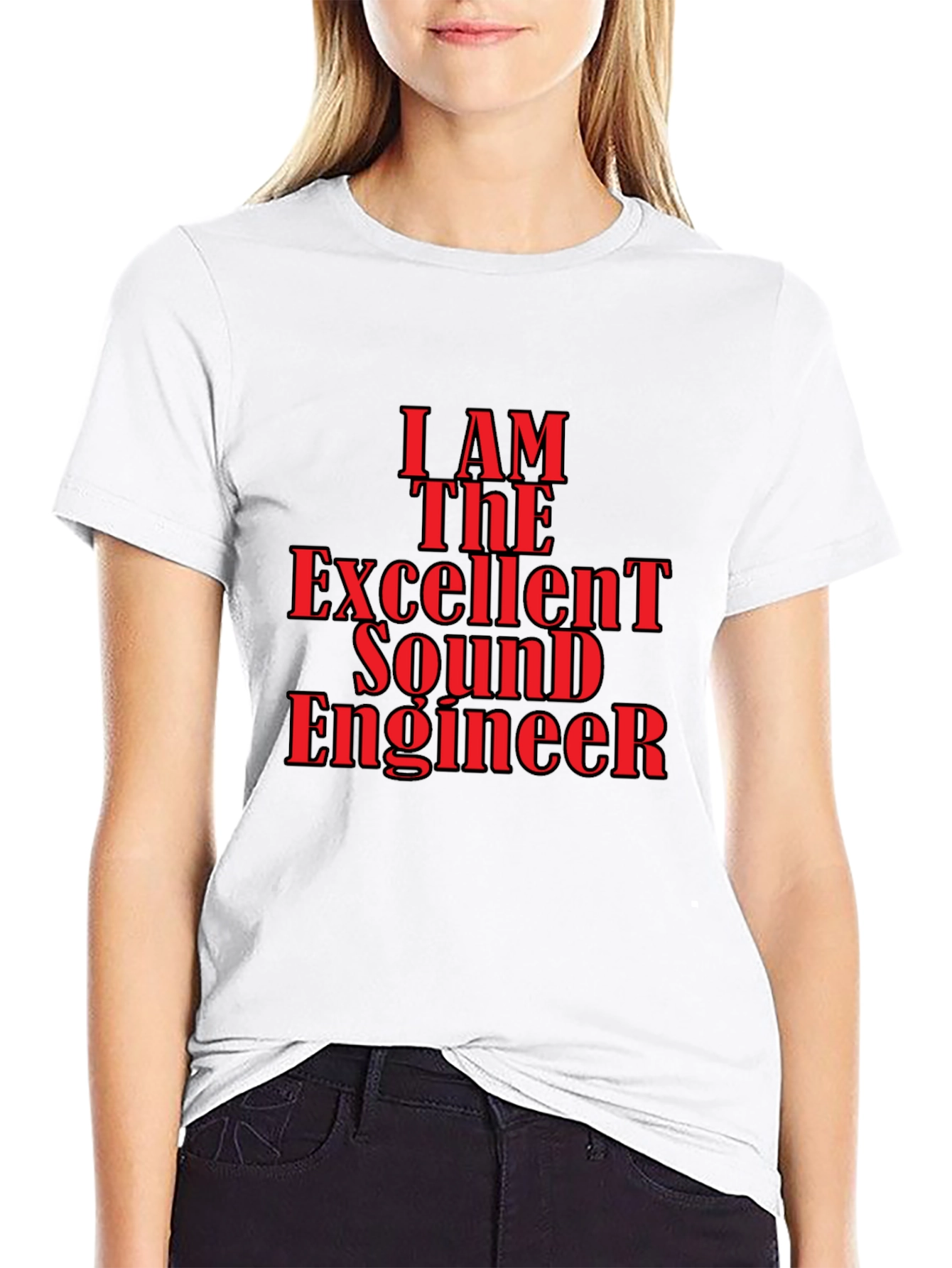 Excellent Sound Engineer Graphic Tee - Black