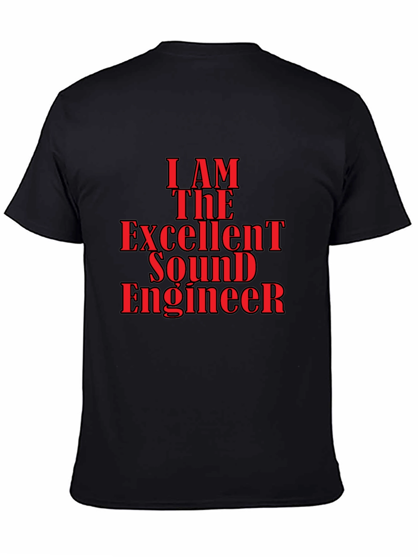Excellent Sound Engineer Graphic Tee - Black