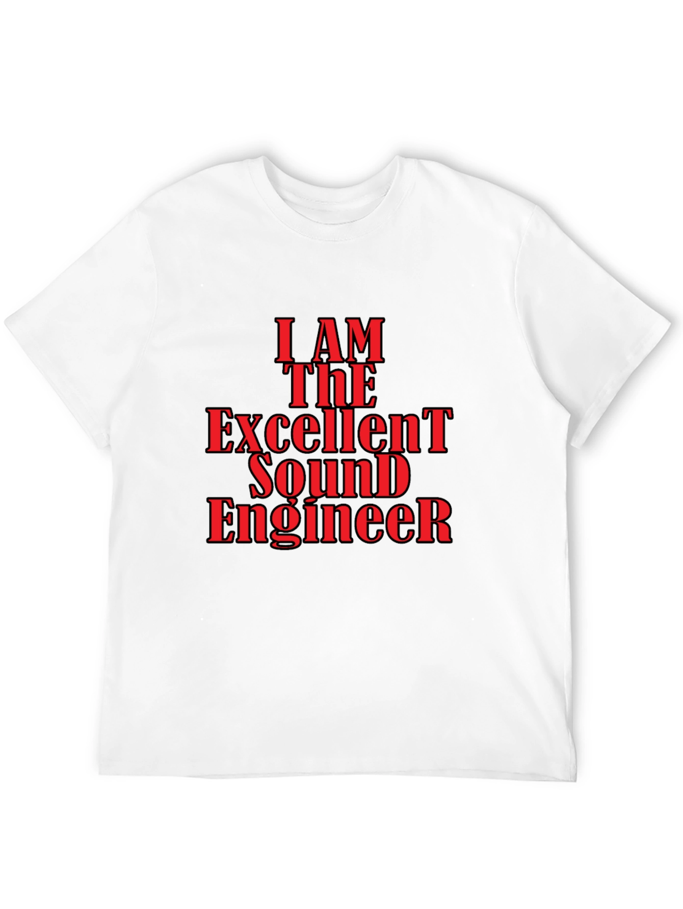 Excellent Sound Engineer Graphic Tee - Black