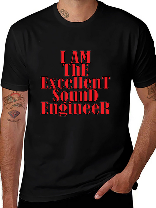 Excellent Sound Engineer Graphic Tee - Black