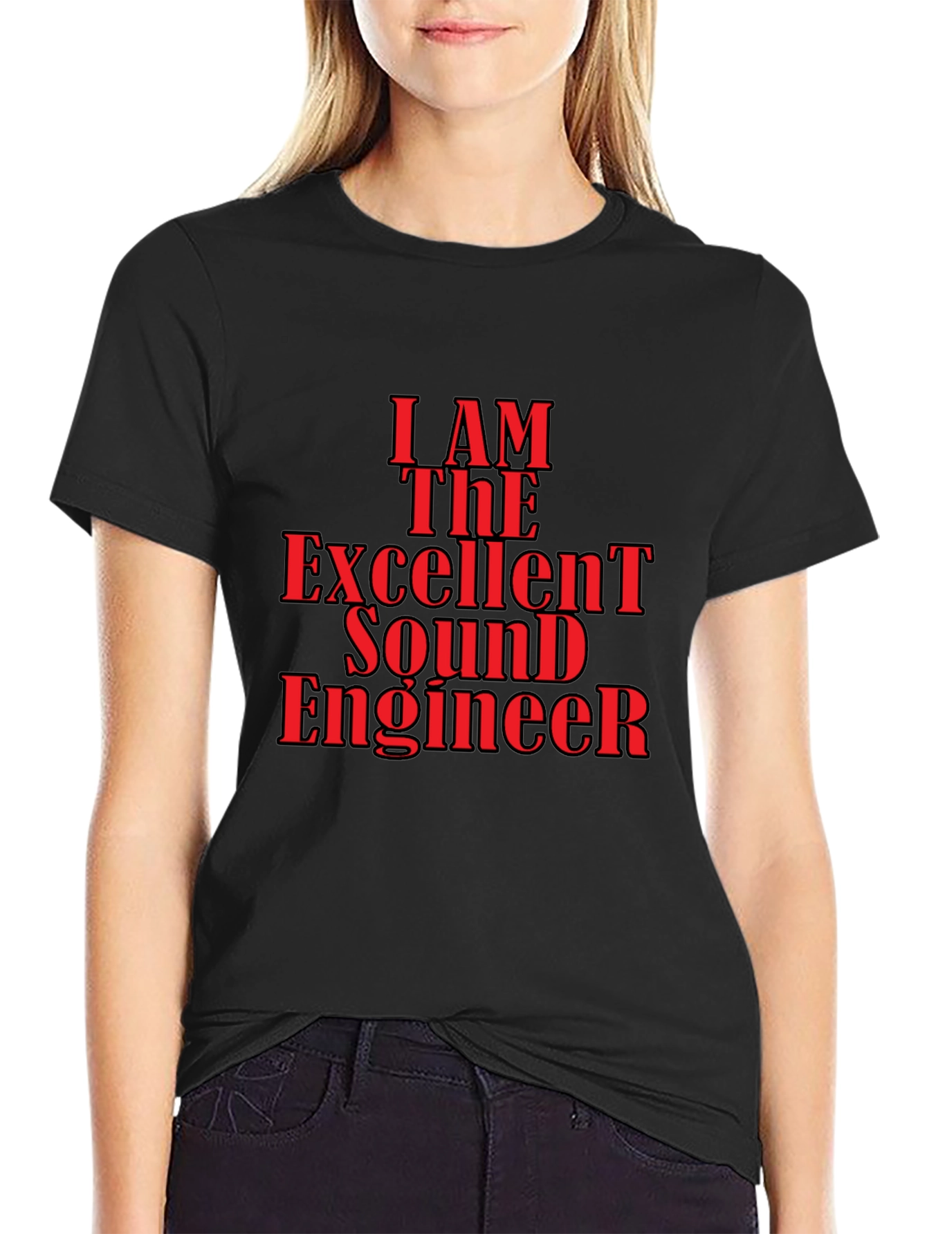 Excellent Sound Engineer Graphic Tee - Black