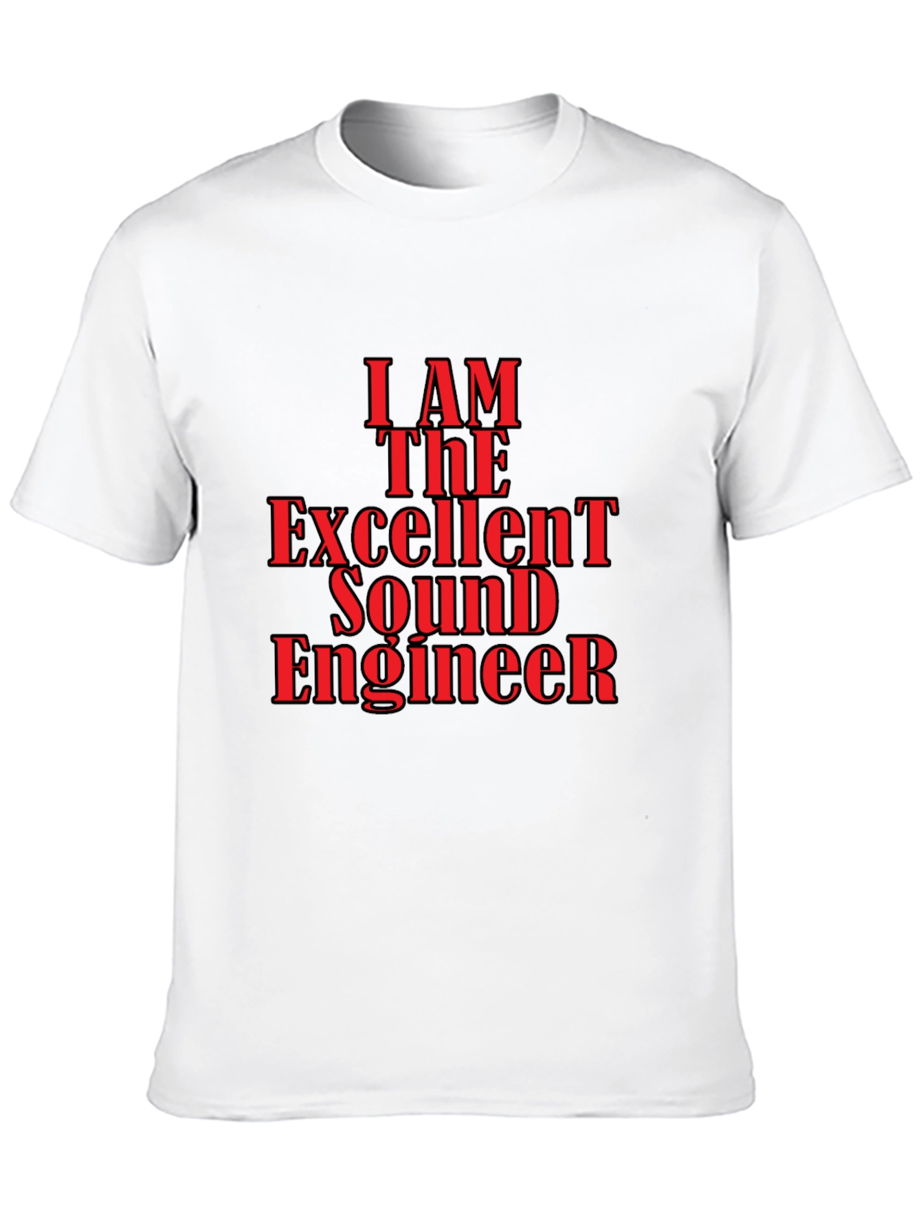 Excellent Sound Engineer Graphic Tee - Black