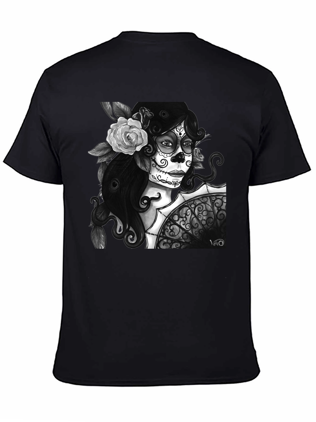 Day of the Dead T-Shirt - Sugar Skull Woman