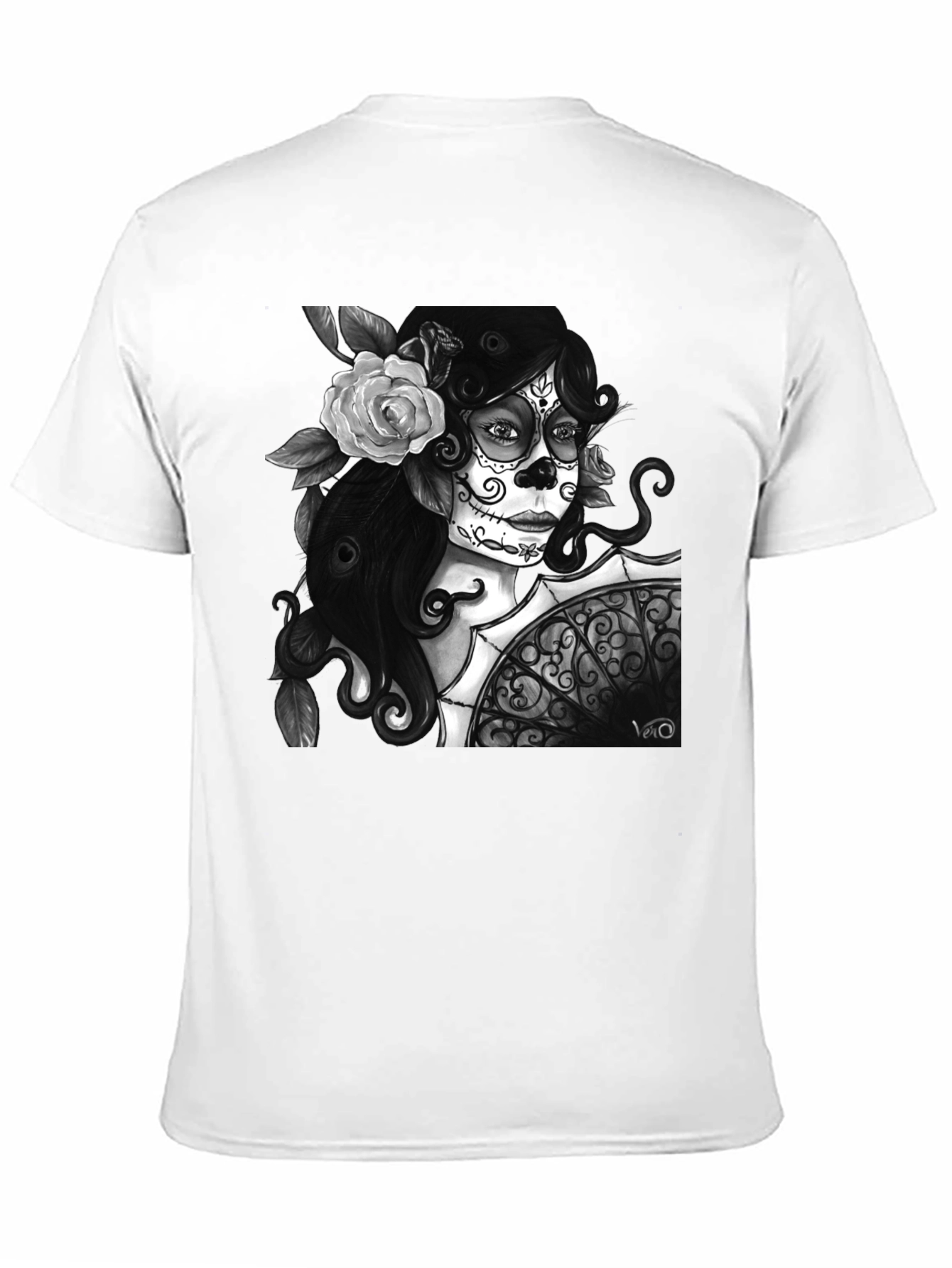Day of the Dead T-Shirt - Sugar Skull Woman