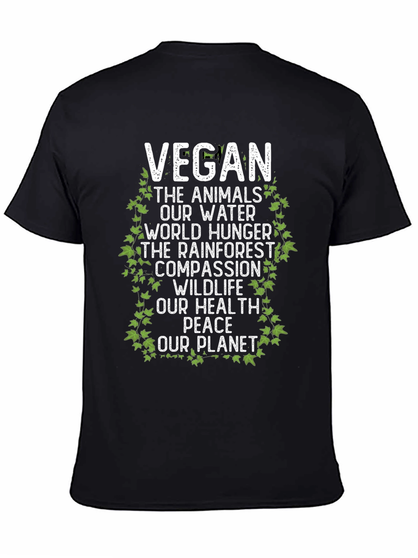 Vegan T-Shirt - Animals Water Planet