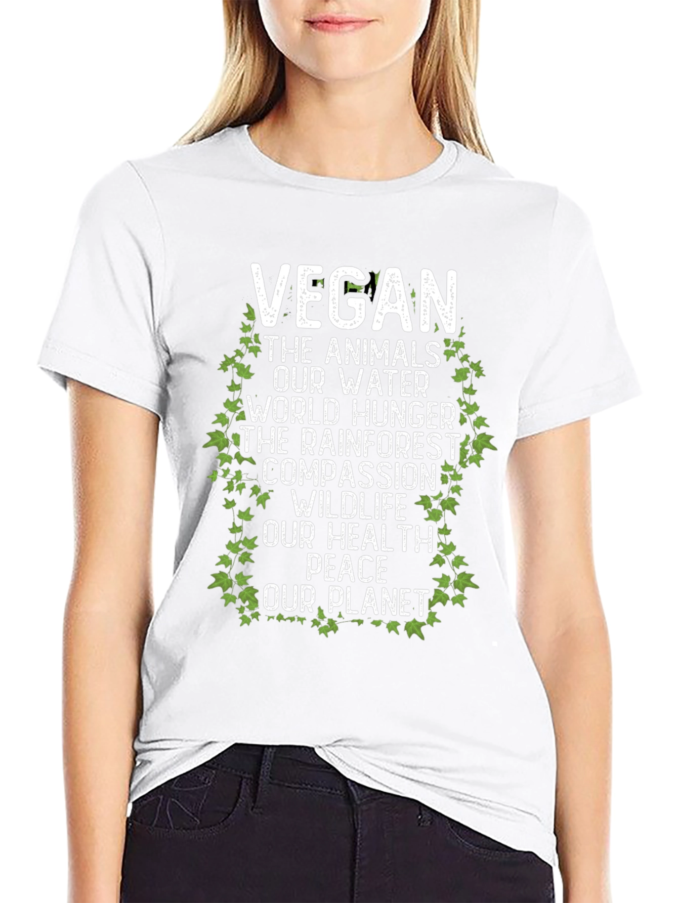 Vegan T-Shirt - Animals Water Planet